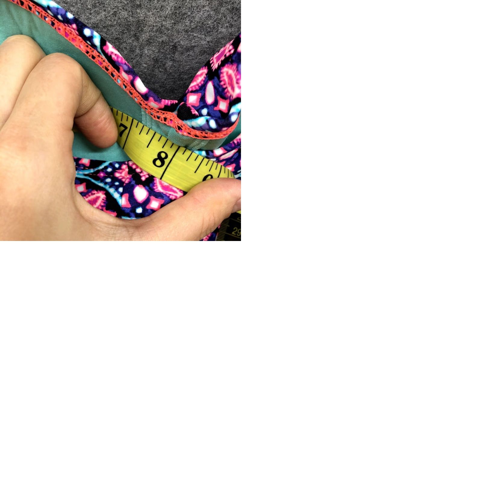 Catalina Catalina One Piece Swimsuit Womens L Multicolor Printed Cami Padded Geometric Nylon Spandex Beach Swimwear Women L Multicolor Padded Size ONE SIZE - 9 Thumbnail