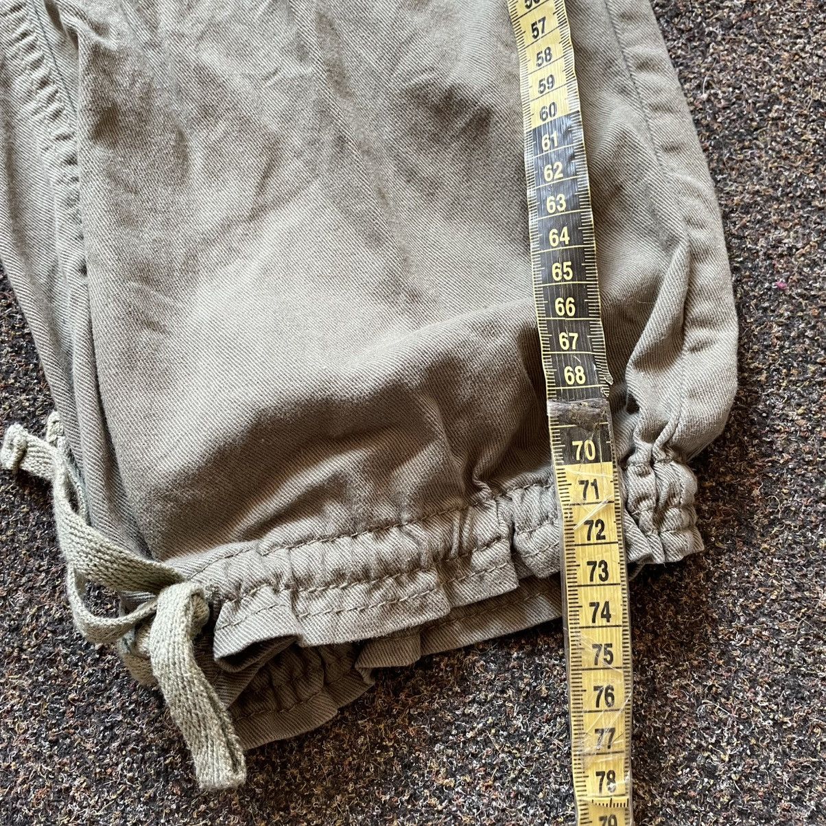 Vintage Y2K Baggy Cargo Pants Distressed Thrashed Streetwear Logo M Size 32" / US 10 / IT 46 - 8 Thumbnail