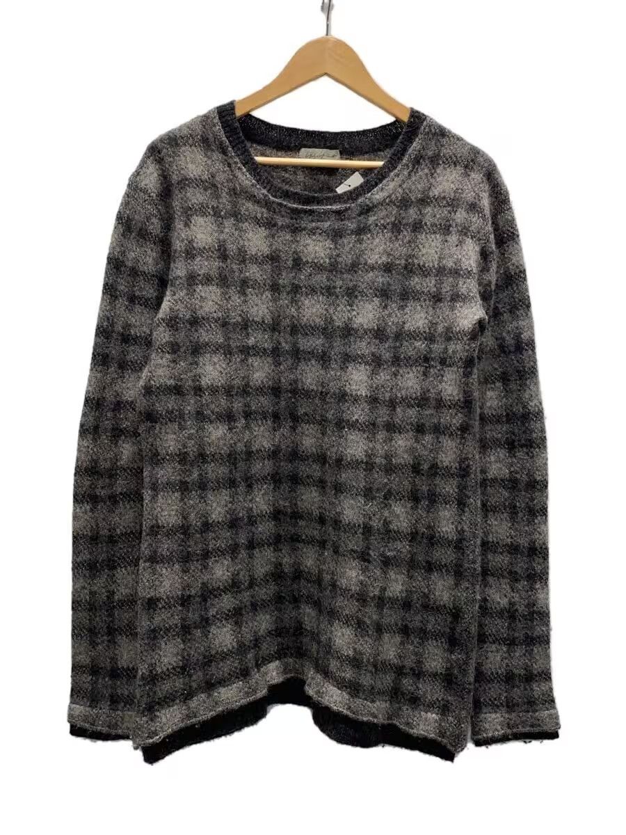 Yohji Yamamoto Check Pattern Alpaca Wool Knit Sweater Size US L / EU 52-54 / 3 - 1 Thumbnail