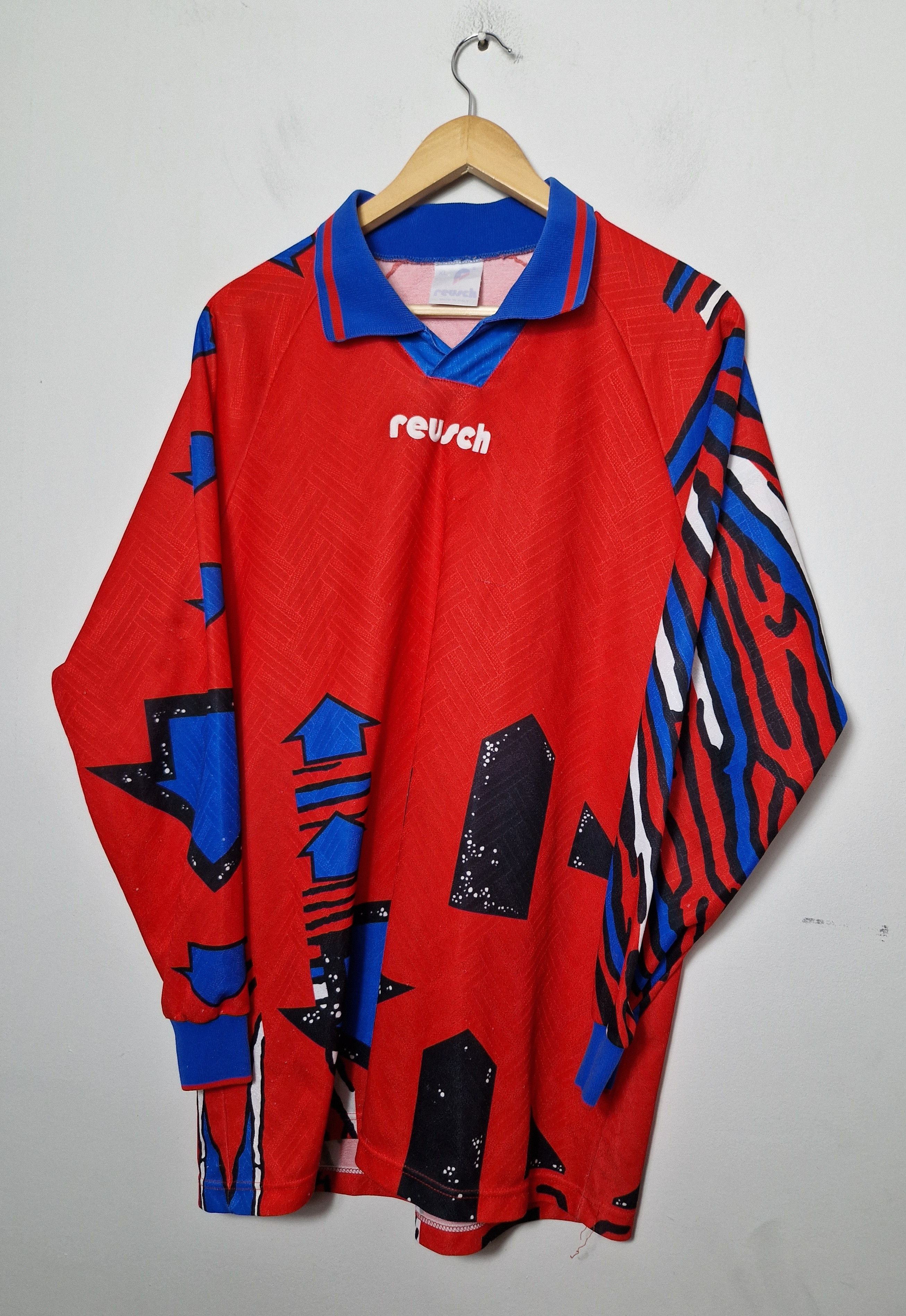 Vintage Reusch Jersey Maglio Calcia Shirt Made in Italy 1993 - 94 Size US XL / EU 56 / 4 - 1 Thumbnail