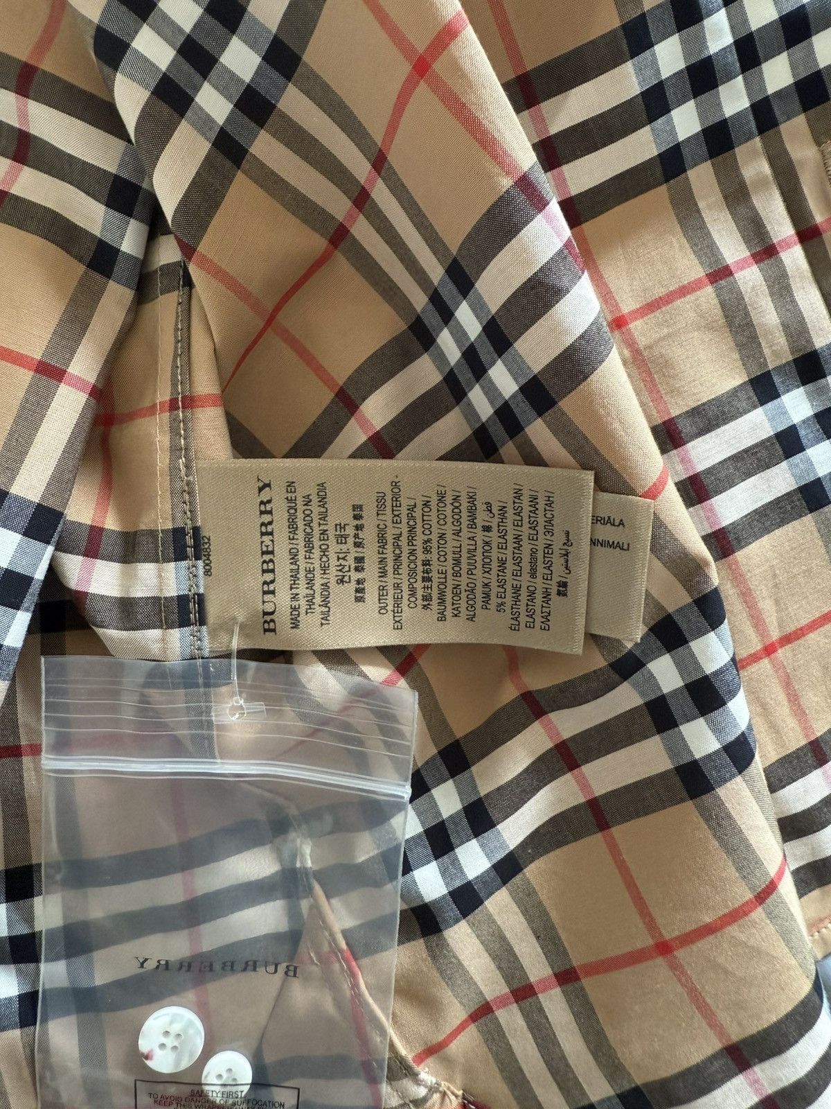 Burberry Burberry George Small Scale Checkered Flannel Size US XL / EU 56 / 4 - 4 Thumbnail