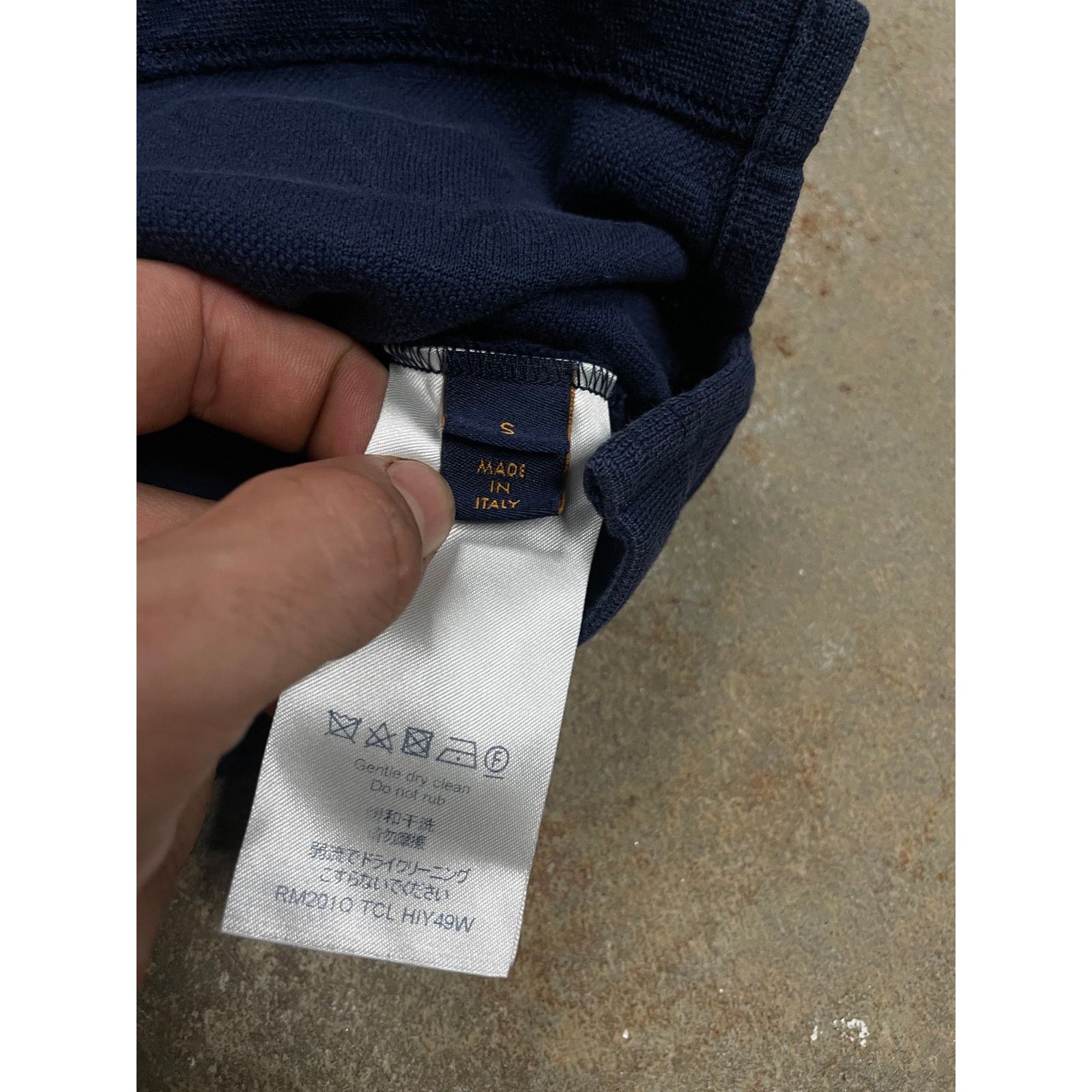 Louis Vuitton LV Monogram Pocket Tee Navy Used Small Size US S / EU 44-46 / 1 - 4 Thumbnail