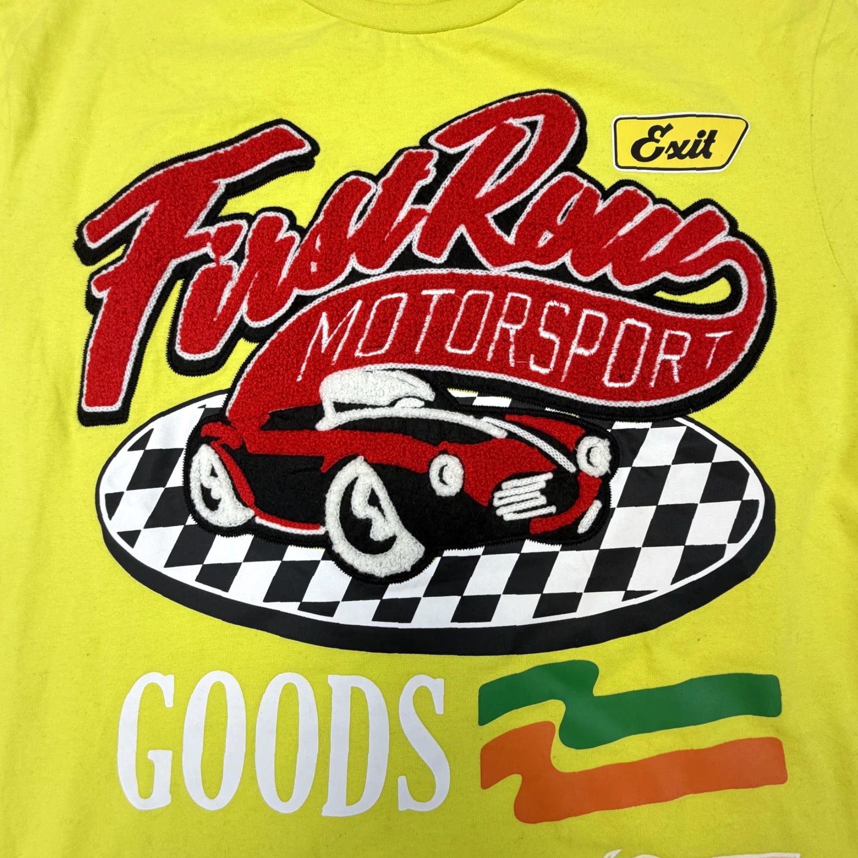 Vintage First Row Motorsport Shirt Mens Medium Yellow Racing Car Graphic 2023 Tee Size US M / EU 48-50 / 2 - 7 Thumbnail