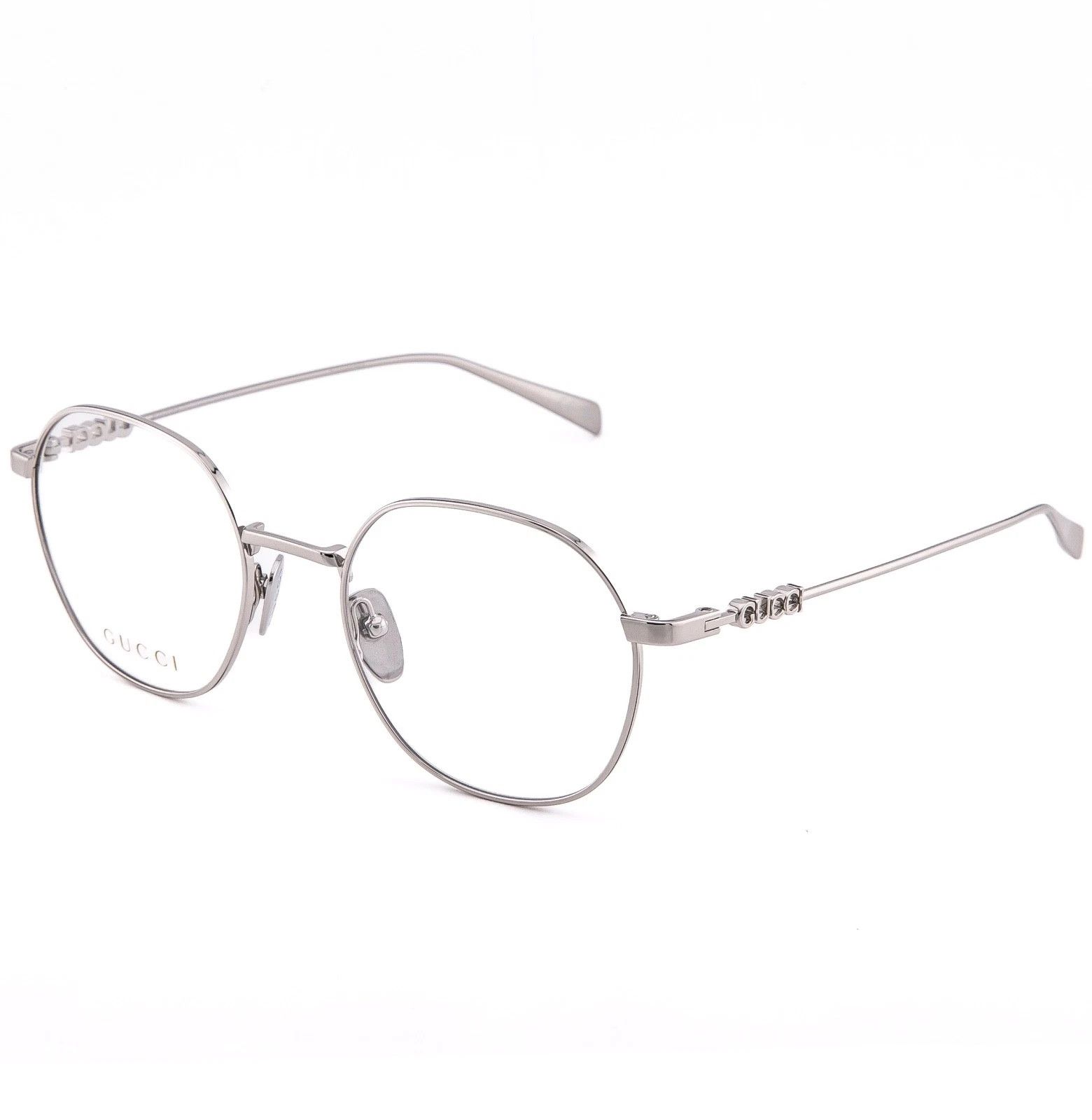 Gucci GUCCI GG1939O 1939 Silver Classic Unisex Eyeglasses 002 Size ONE SIZE - 4 Thumbnail