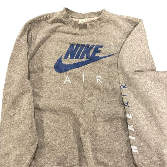 Nike Nike Gray and Blue Logo Sweatshirt Size US L / EU 52-54 / 3 - 1 Thumbnail
