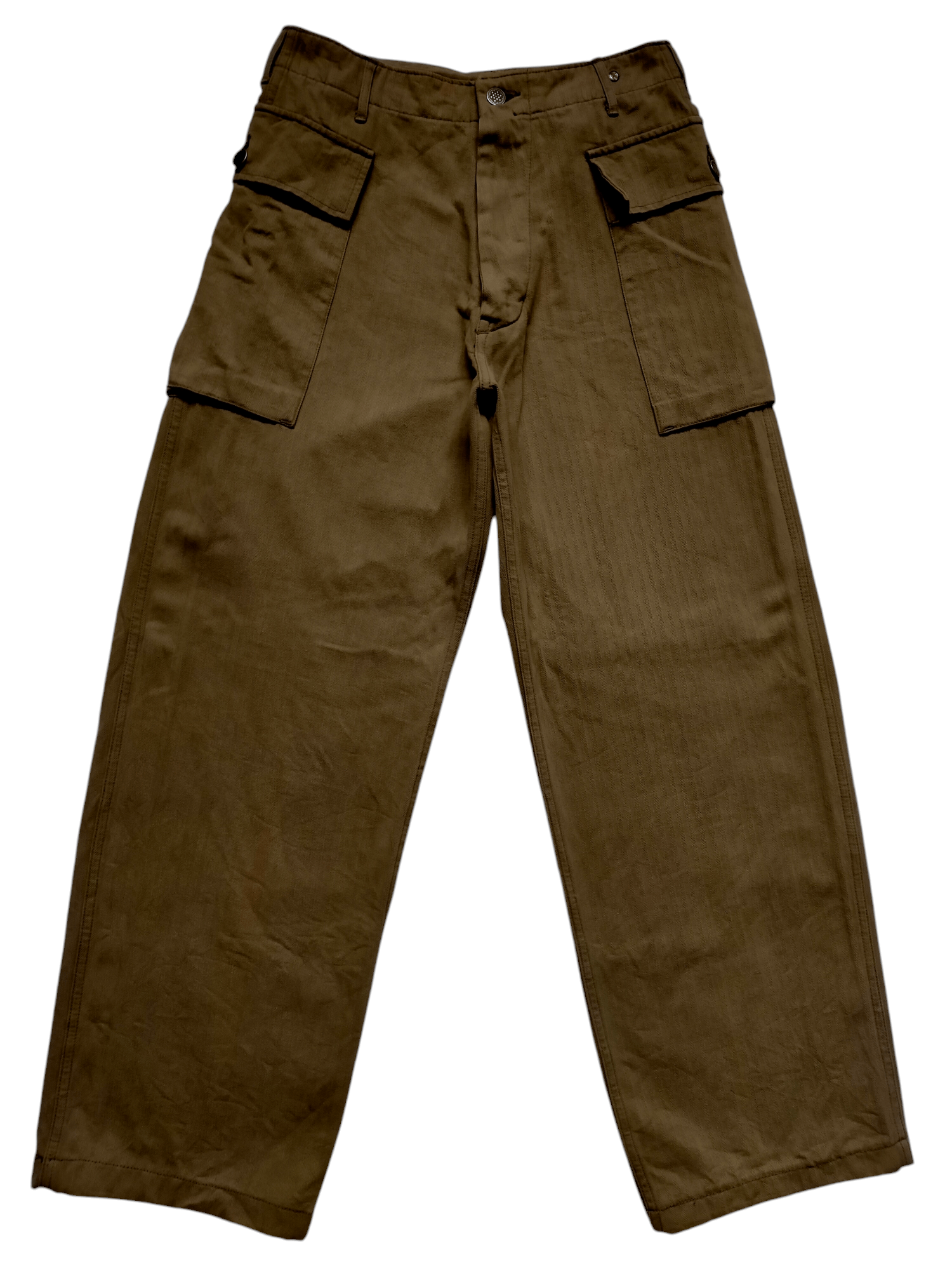 Japanese Brand × Vintage WW2 Army Green 13 Star HBT Trouser Pants Size US 28 / EU 44 - 1 Thumbnail