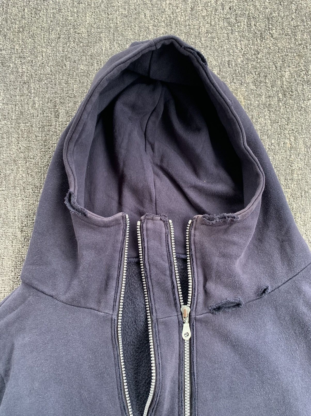Other Topswake Distressed Double Zip Vintage Sunfaded Hoodie Size US L / EU 52-54 / 3 - 2 Thumbnail