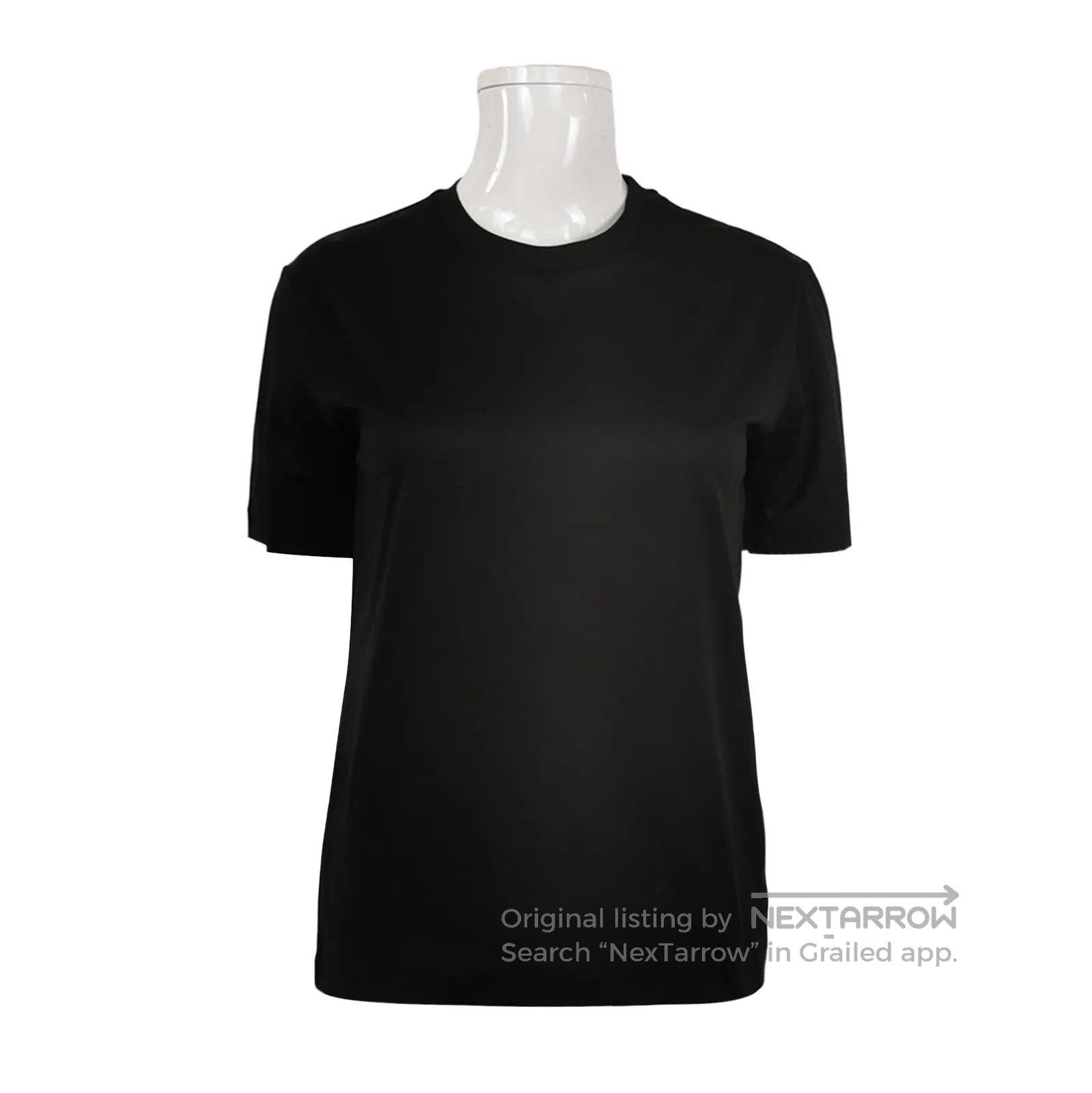 Prada Prada Black Cotton Crew Neck T. Size S / US 4 / IT 40 - 1 Thumbnail