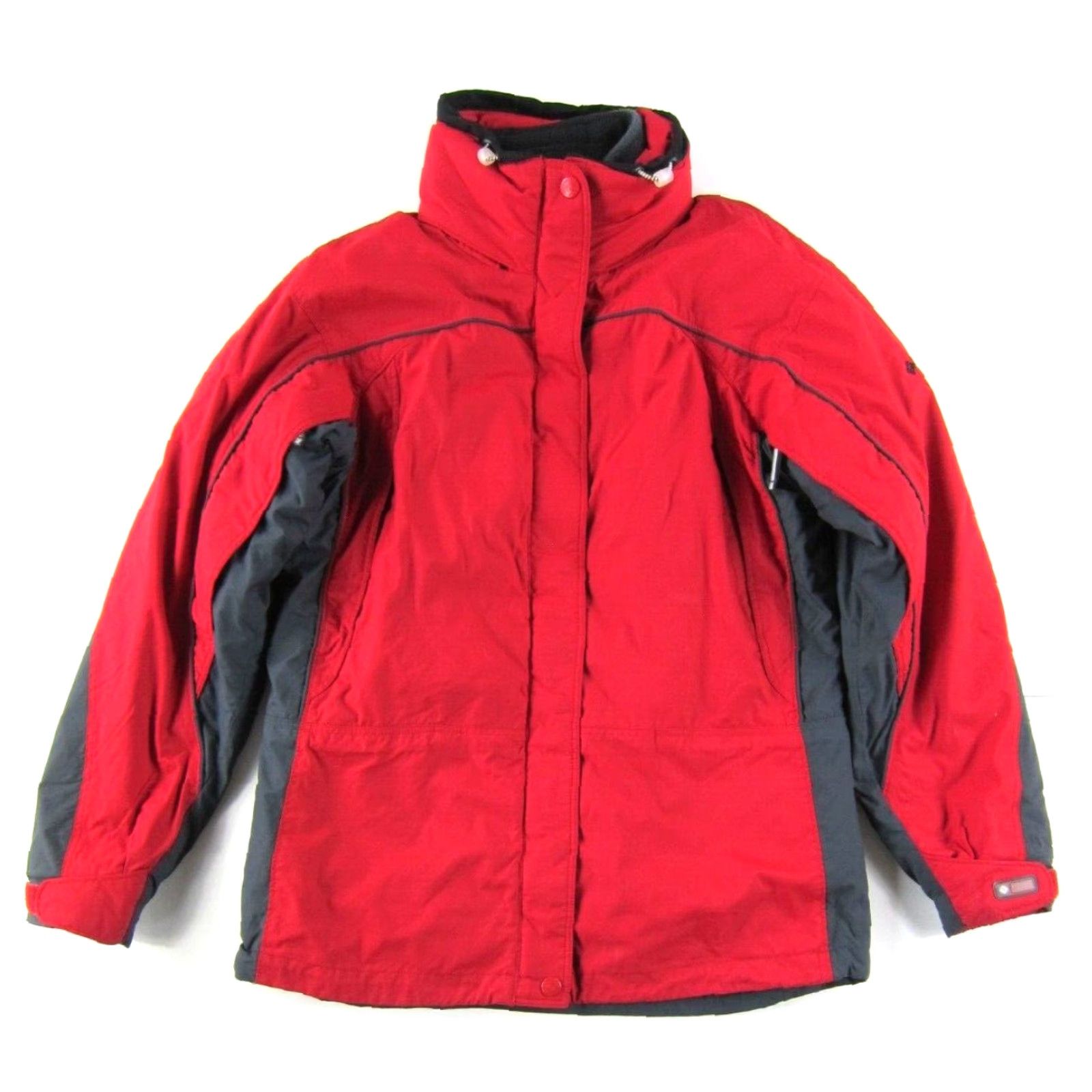Vintage VTG Columbia Interchange Core Red Grey Removable Fleece Ski Jacket Women M Size M / US 6-8 / IT 42-44 - 2 Thumbnail