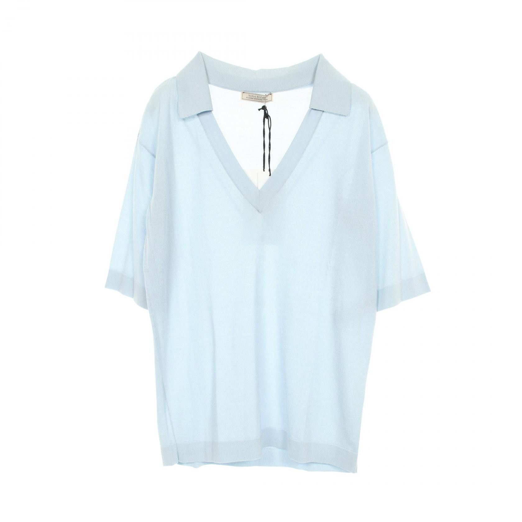 Other Nina Ricci 21EMPU021ML0476 Rayon Nylon Knit Top Others Tops 21EMPU021ML0476 DUTY FREE for USA
