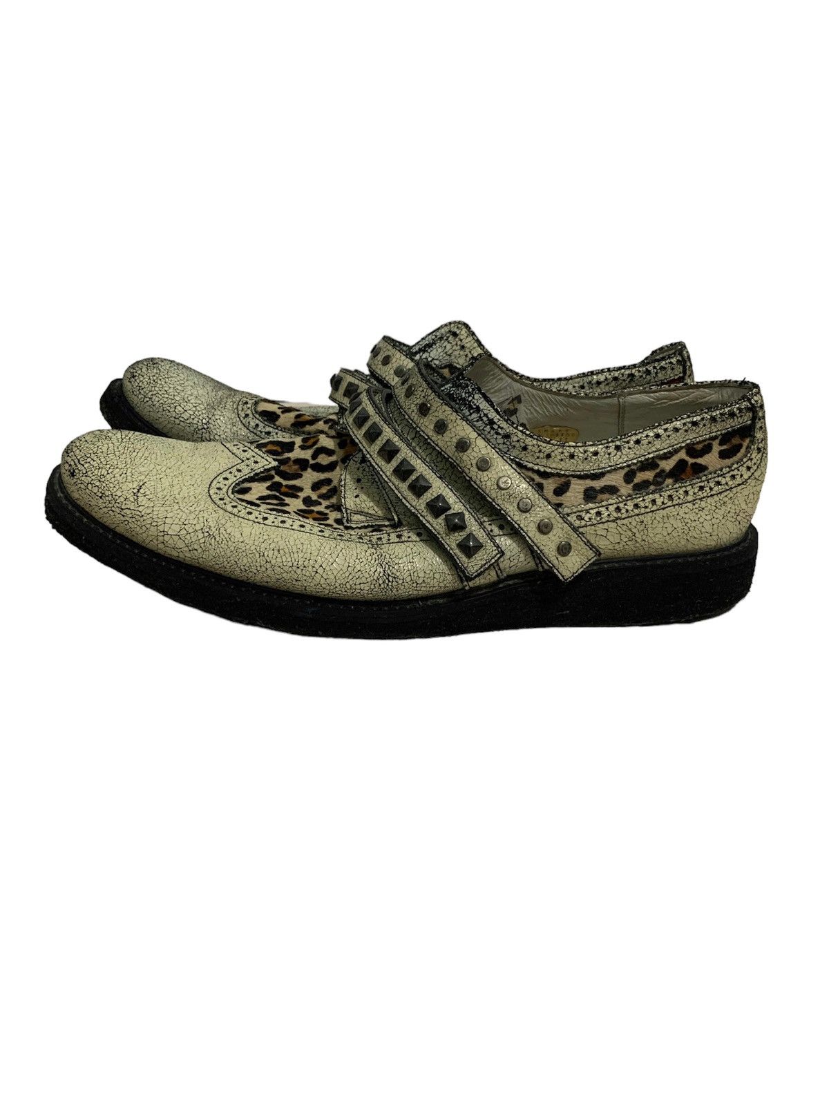 Designer Hiromutakahara shoes with leopard print Size US 8.5 / EU 41-42 - 3 Thumbnail