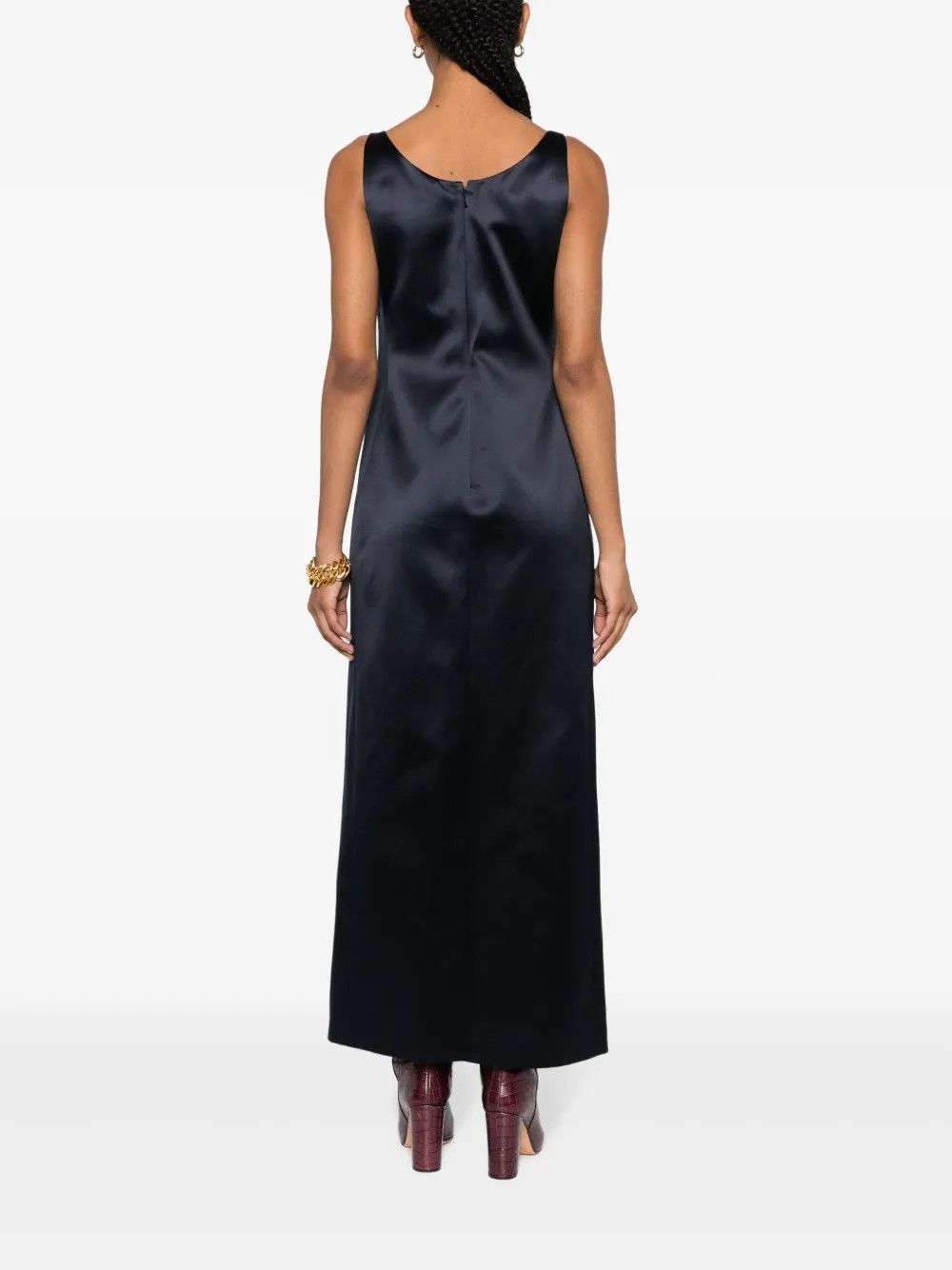 Fendi o1y0925 Maxi Dress in Midnight Blue Size M / US 6-8 / IT 42-44 - 4 Thumbnail