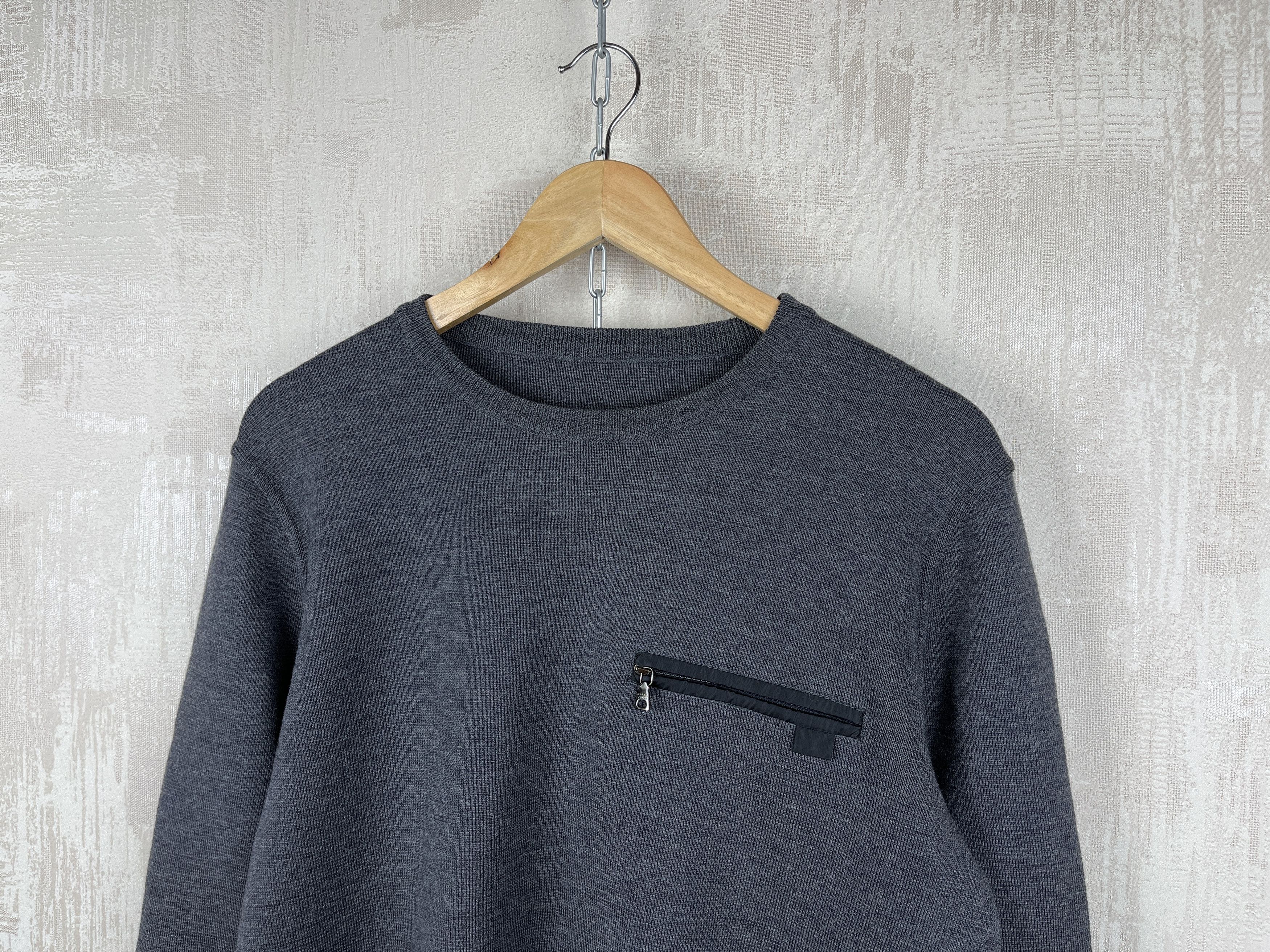 Prada 00's PRADA Milano Wool Nylon Crew Neck Sweater Size US M / EU 48-50 / 2 - 3 Thumbnail