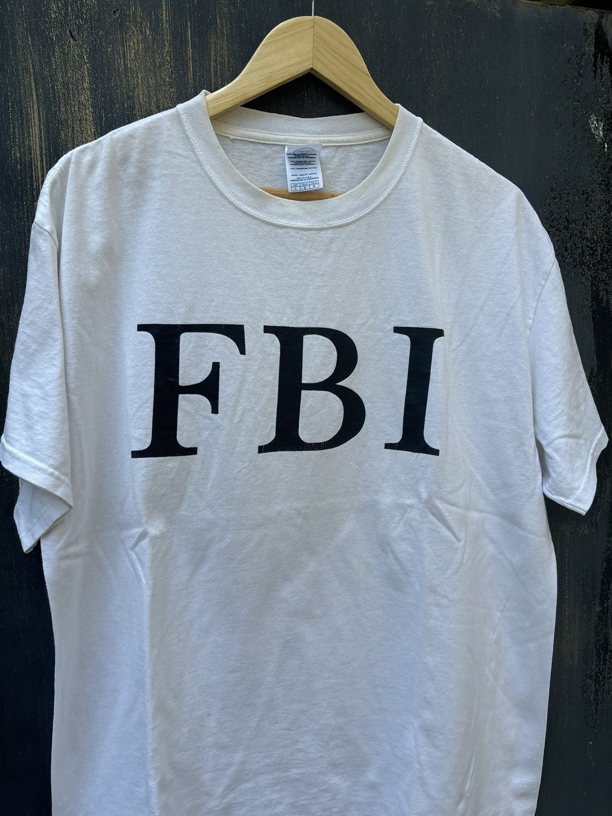 Vintage RARE! Vintage 90’s FBI Parody Art Size US L / EU 52-54 / 3 - 1 Thumbnail
