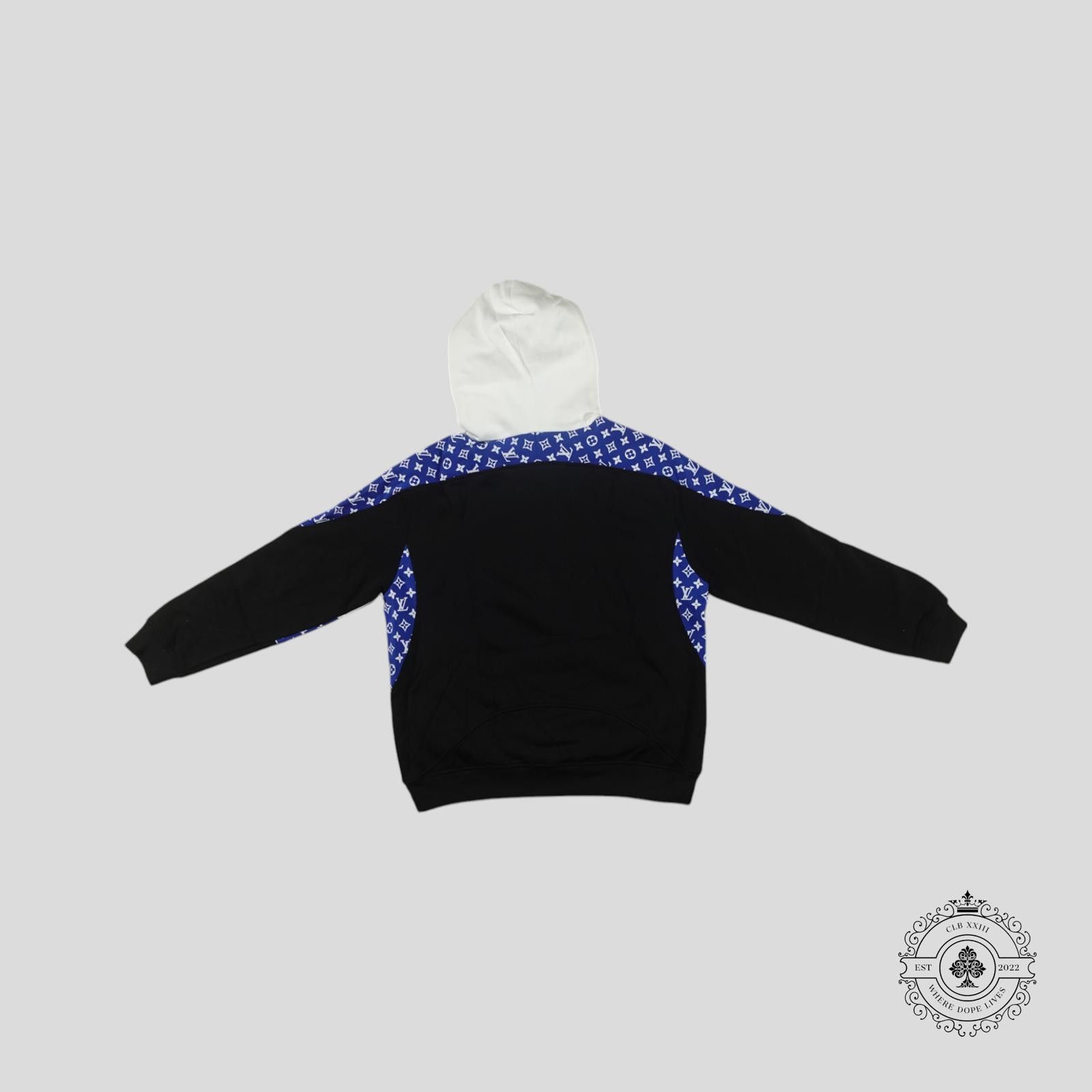 Louis Vuitton Louis Vuitton Monogram Circle Cut Hoodie in White/Blue/Black Size US XL / EU 56 / 4 - 2 Thumbnail