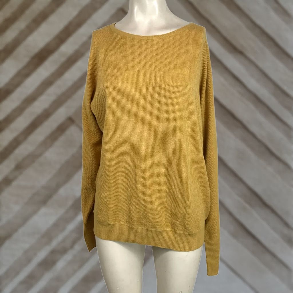 Vintage STACCATO Womens XL Sweater Gold Long Sleeve Round Neck Pullover Size XL / US 12-14 / IT 48-50 - 1 Thumbnail