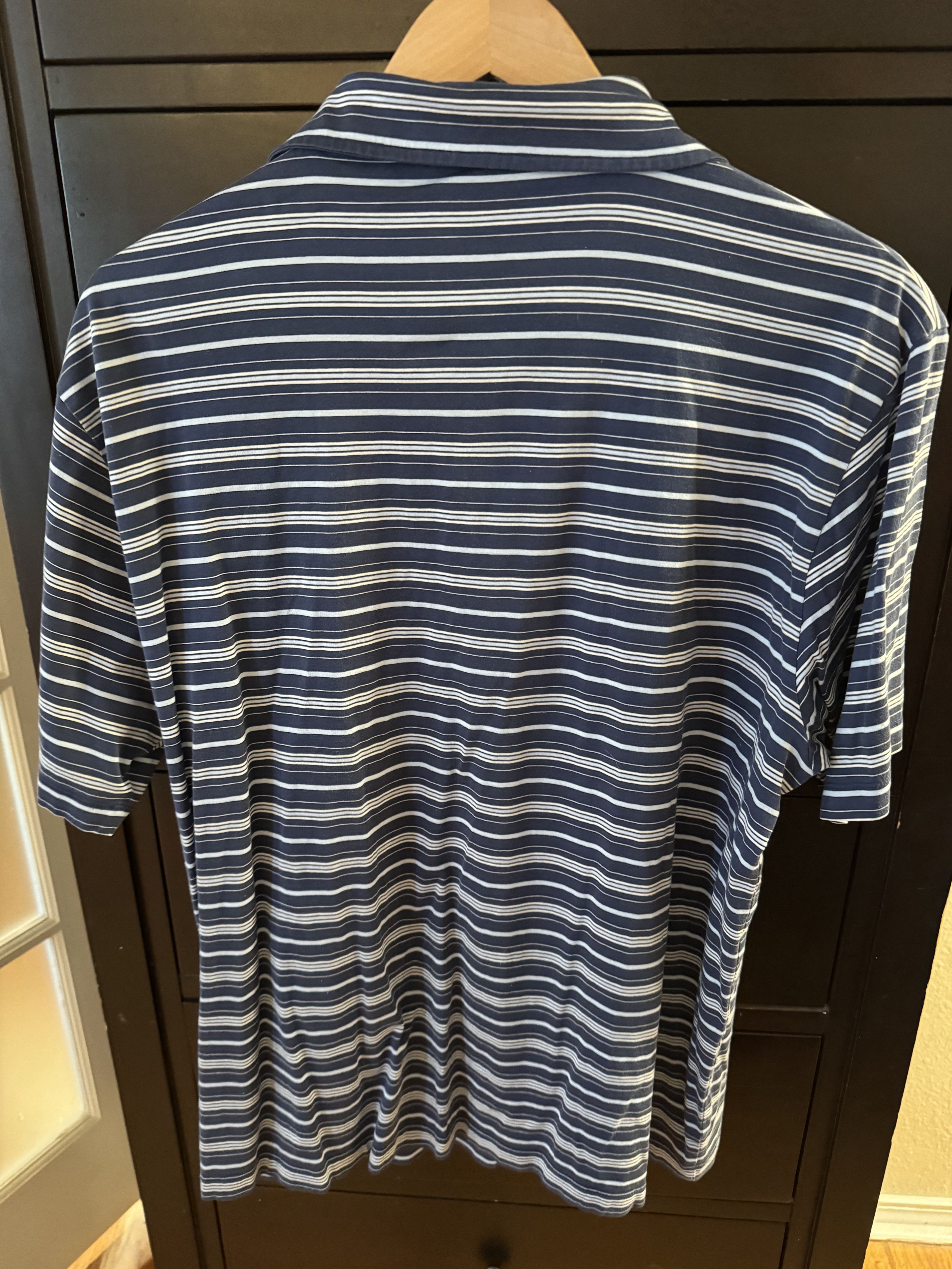 Saks Fifth Avenue Saks Fifth Avenue stripped polo. US L. No defects. Size US L / EU 52-54 / 3 - 3 Thumbnail