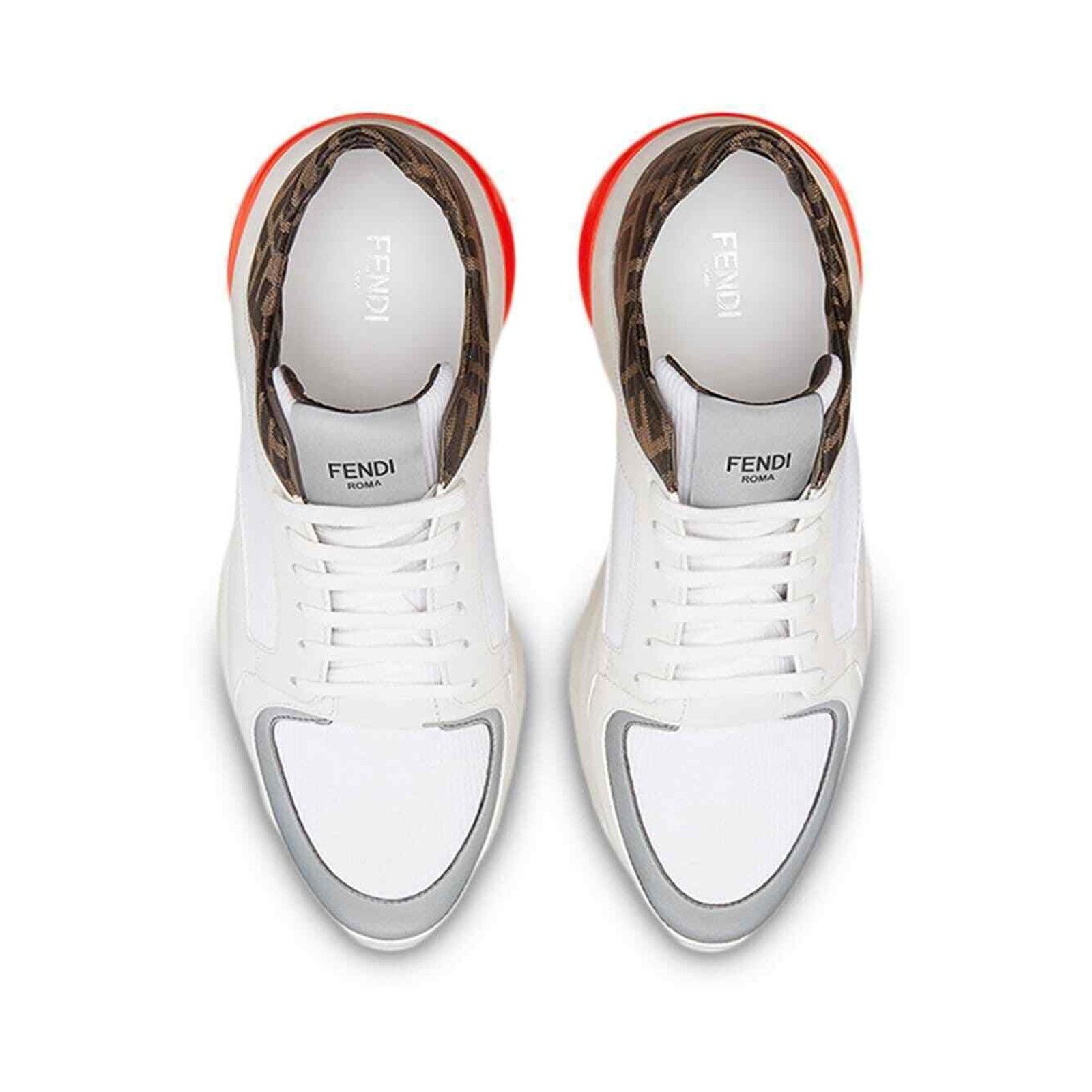 Fendi Fendi Mens White FF Technical Fabric Logo Sneaker Size US 8.5 / EU 41-42 - 6 Thumbnail