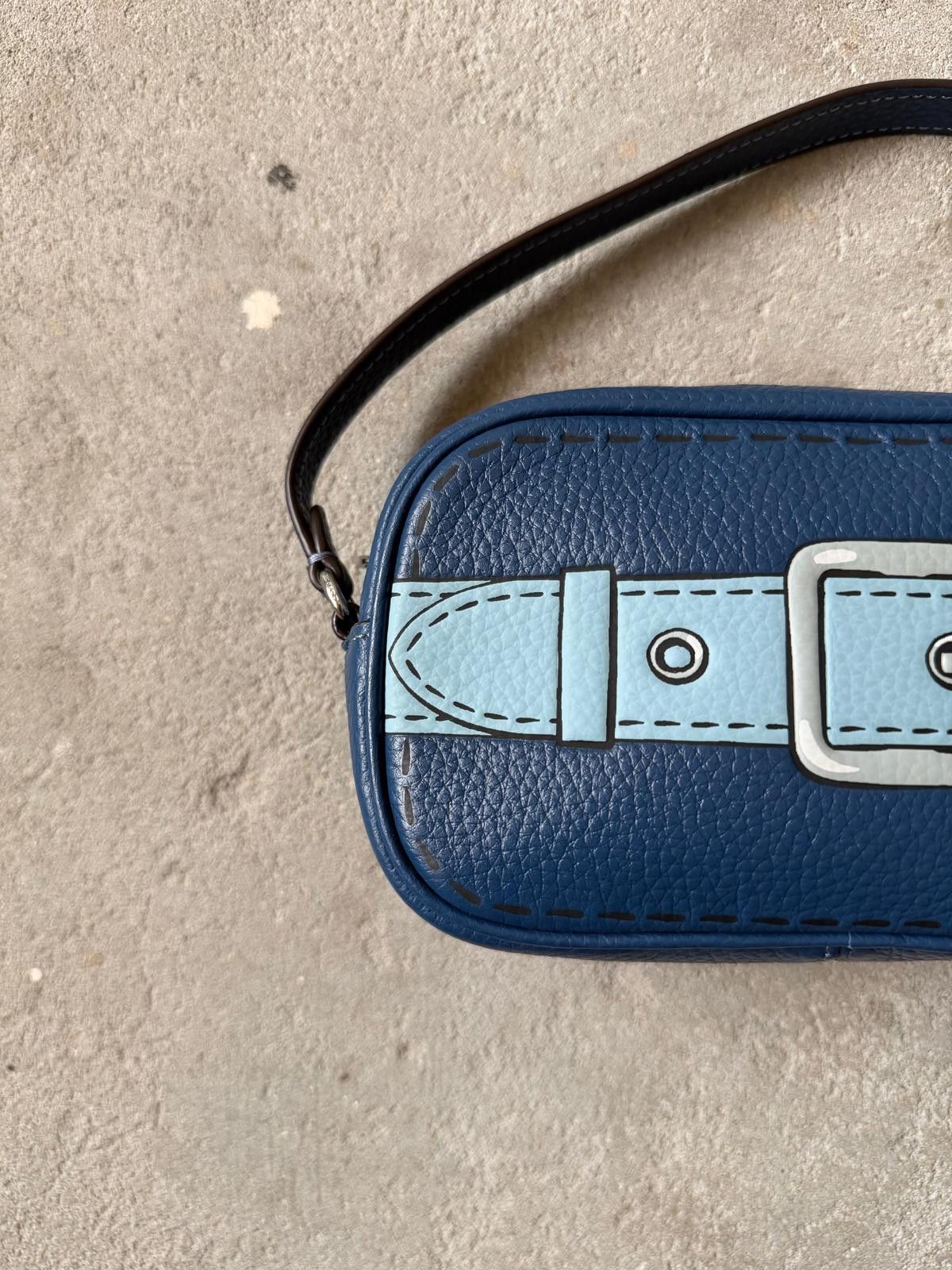 Coach Coach 2Way Jamie Trompe Shoulder Bag Blue Size ONE SIZE - 2 Thumbnail