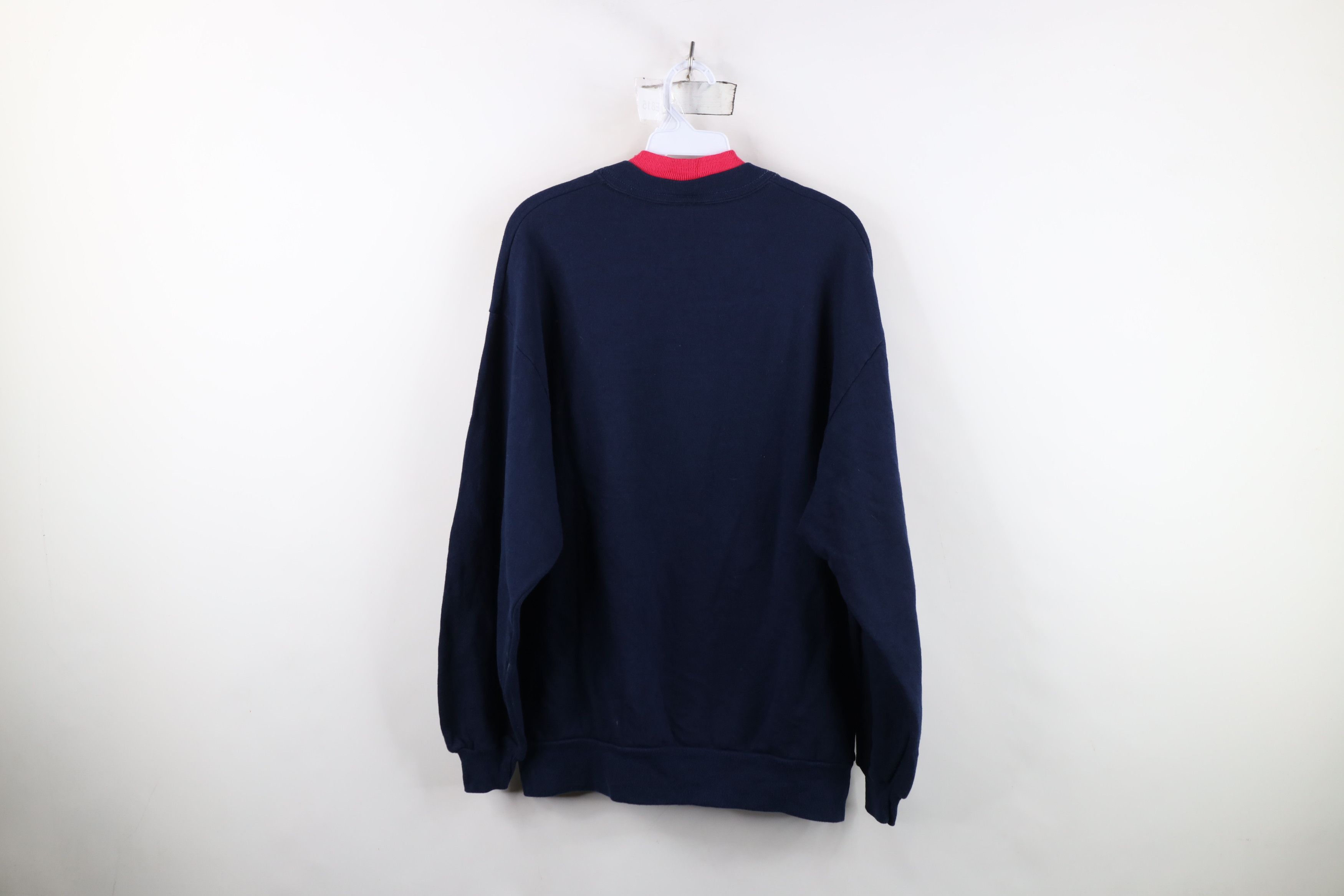 Vintage Vintage 90s Streetwear Bird Flower Sweatshirt Blue USA Size L / US 10 / IT 46 - 12 Thumbnail