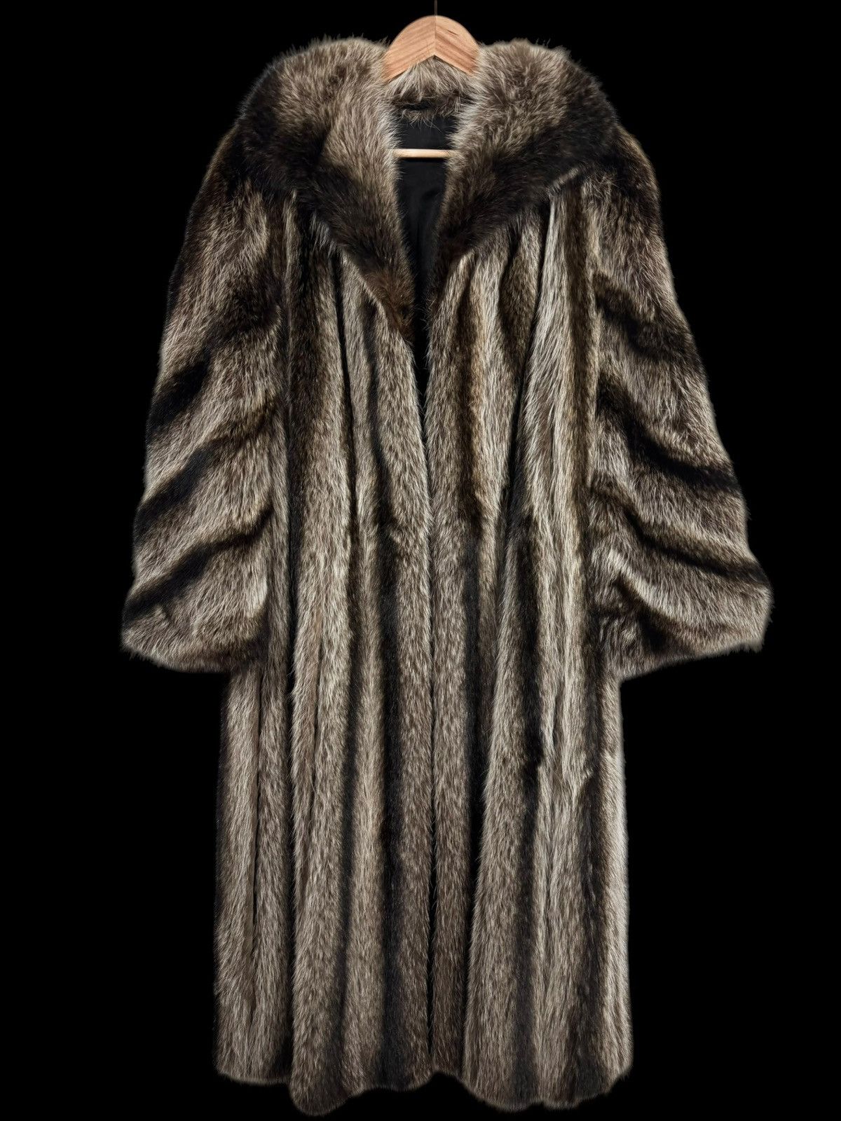 Other Vintage Raccoon Fur Long Coat Size M / US 6-8 / IT 42-44 - 1 Thumbnail