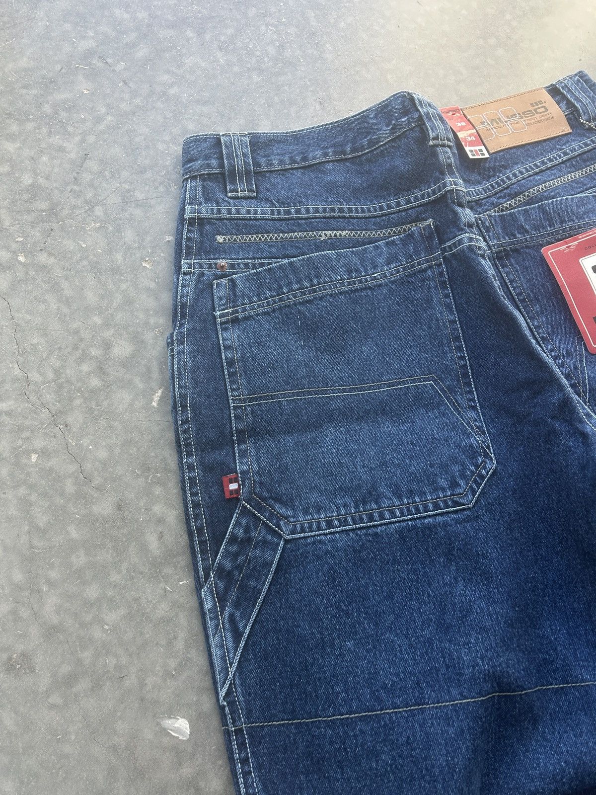JNCO × Vintage BNWT Vintage Y2K Musso Baggy Carpenter Jeans 38x34 Size US 38 / EU 54 - 2 Thumbnail