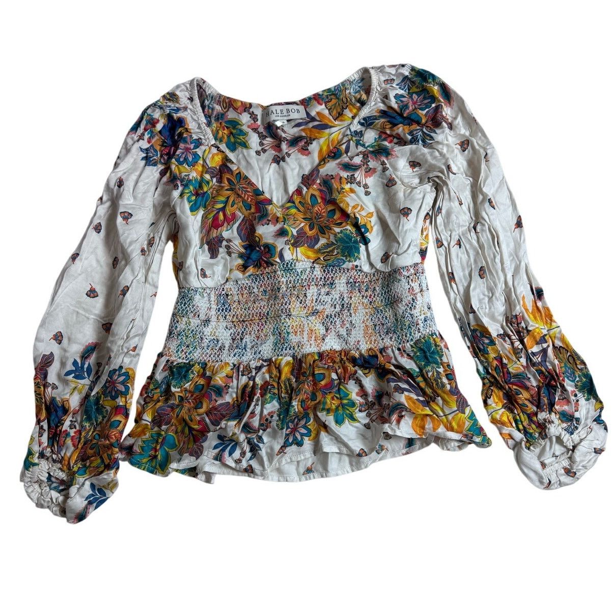 Hale Bob Los Angeles Isla Silk Top RARE Women’s Size S USED