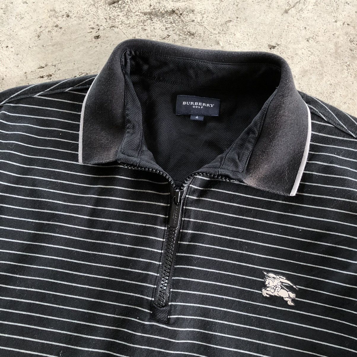 Burberry BURBERRY Golf Stripe Half Zip Polo Size US M / EU 48-50 / 2 - 3 Thumbnail