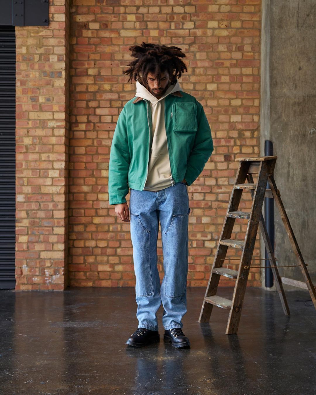 Ronning 💚 Ronning Seafoam Green Padded Zip Work Jacket Large NEW Size US L / EU 52-54 / 3 - 4 Thumbnail