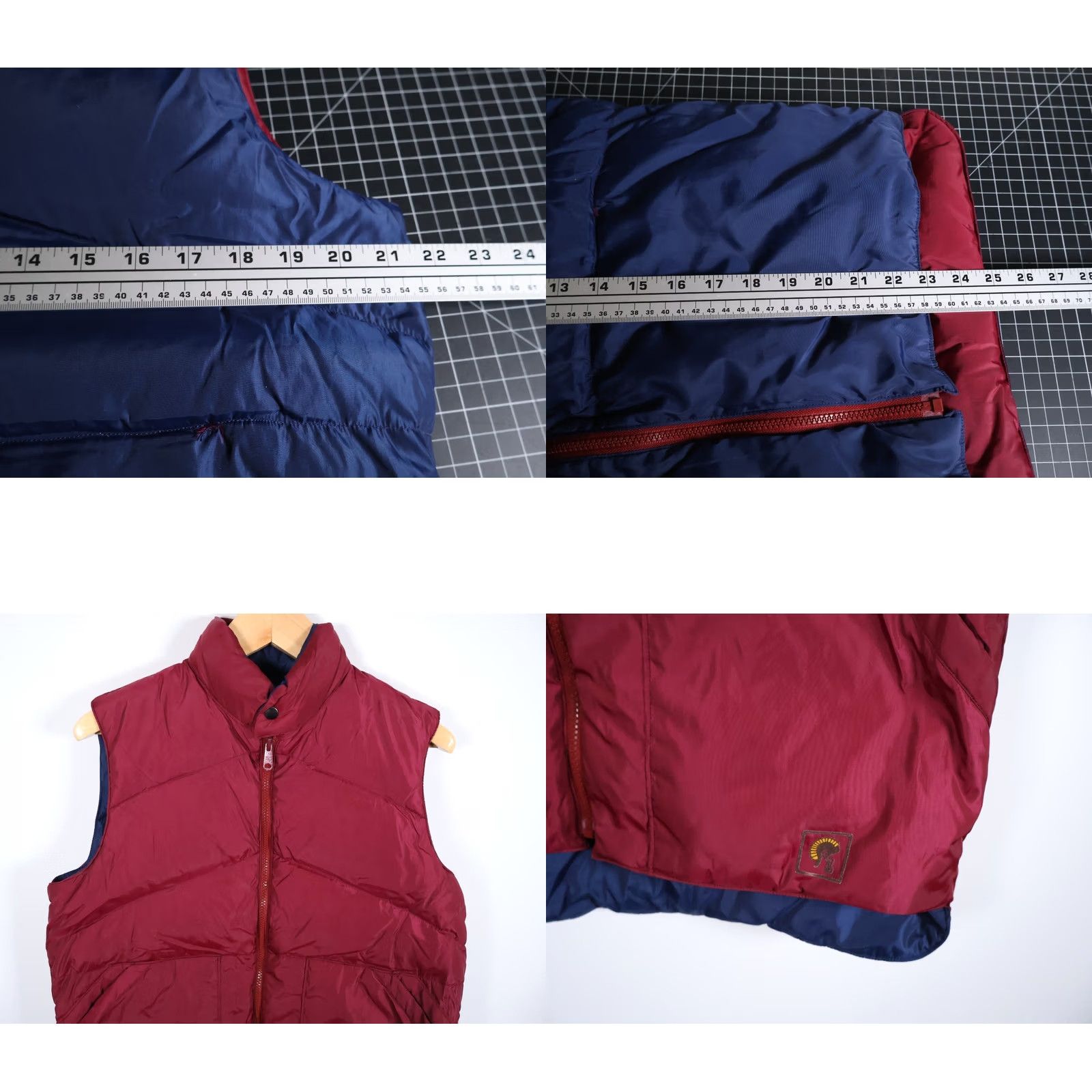 Vintage 80s Gladiator Reversible Puffer Vest Mens Medium Blue Red Size US M / EU 48-50 / 2 - 8 Thumbnail