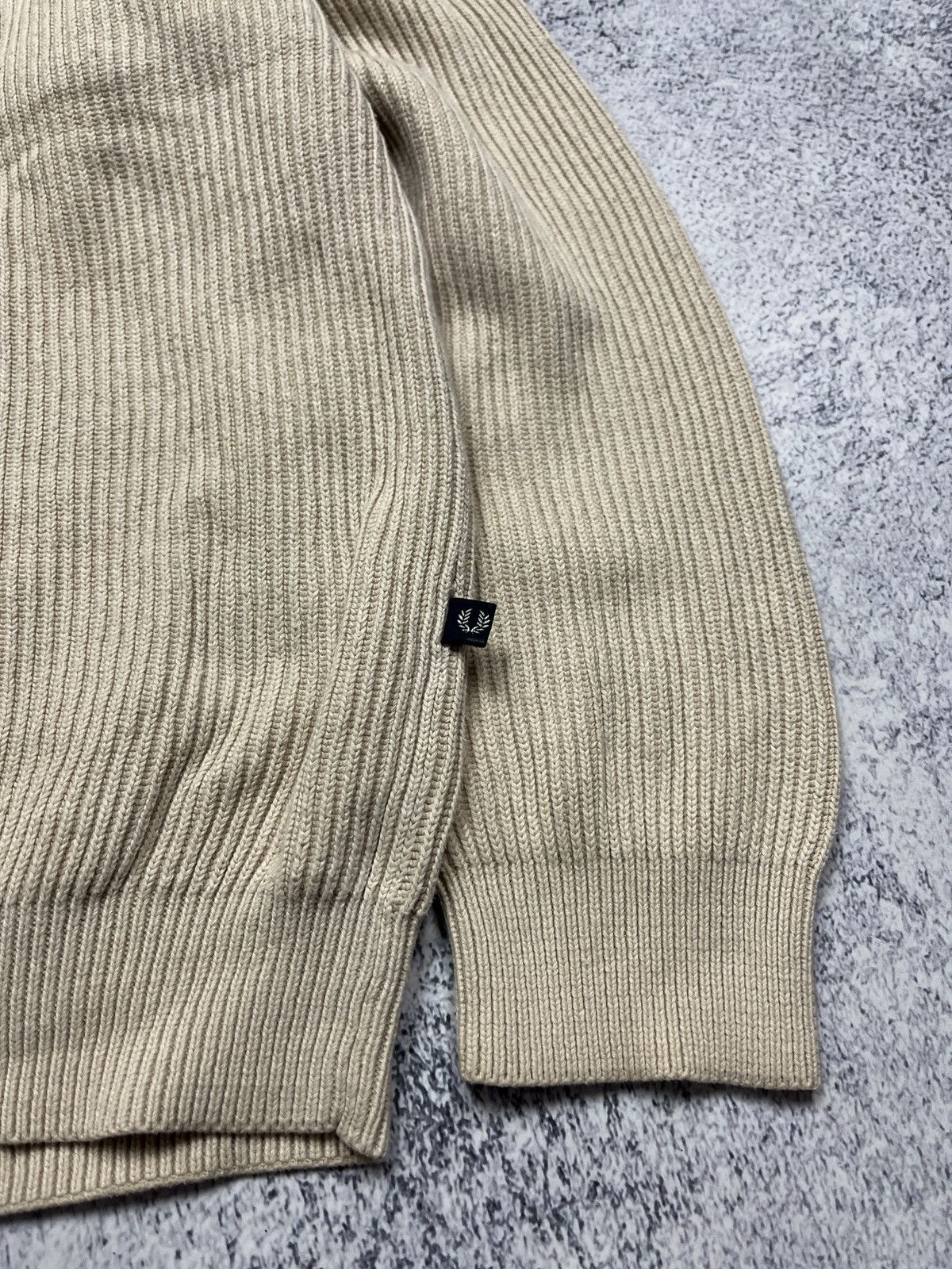 Fred Perry Vintage Fred Perry Heavy Knit Crew Neck Boxy Sweater Y2k Size US M / EU 48-50 / 2 - 7 Thumbnail