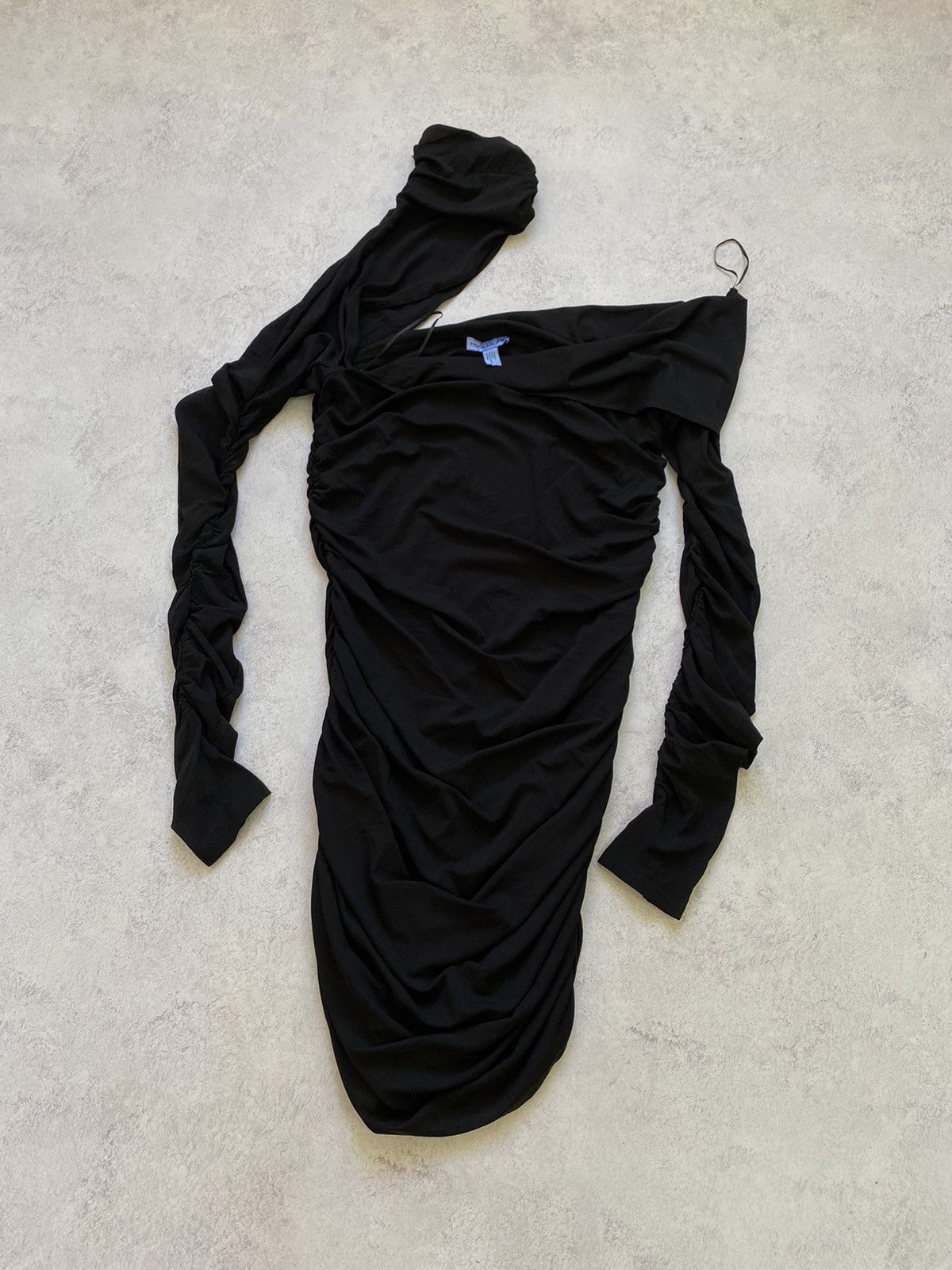Mugler MUGLER X H&M Gathered One Shoulder Mini Dress Size XL Size XL / US 12-14 / IT 48-50 - 15 Thumbnail