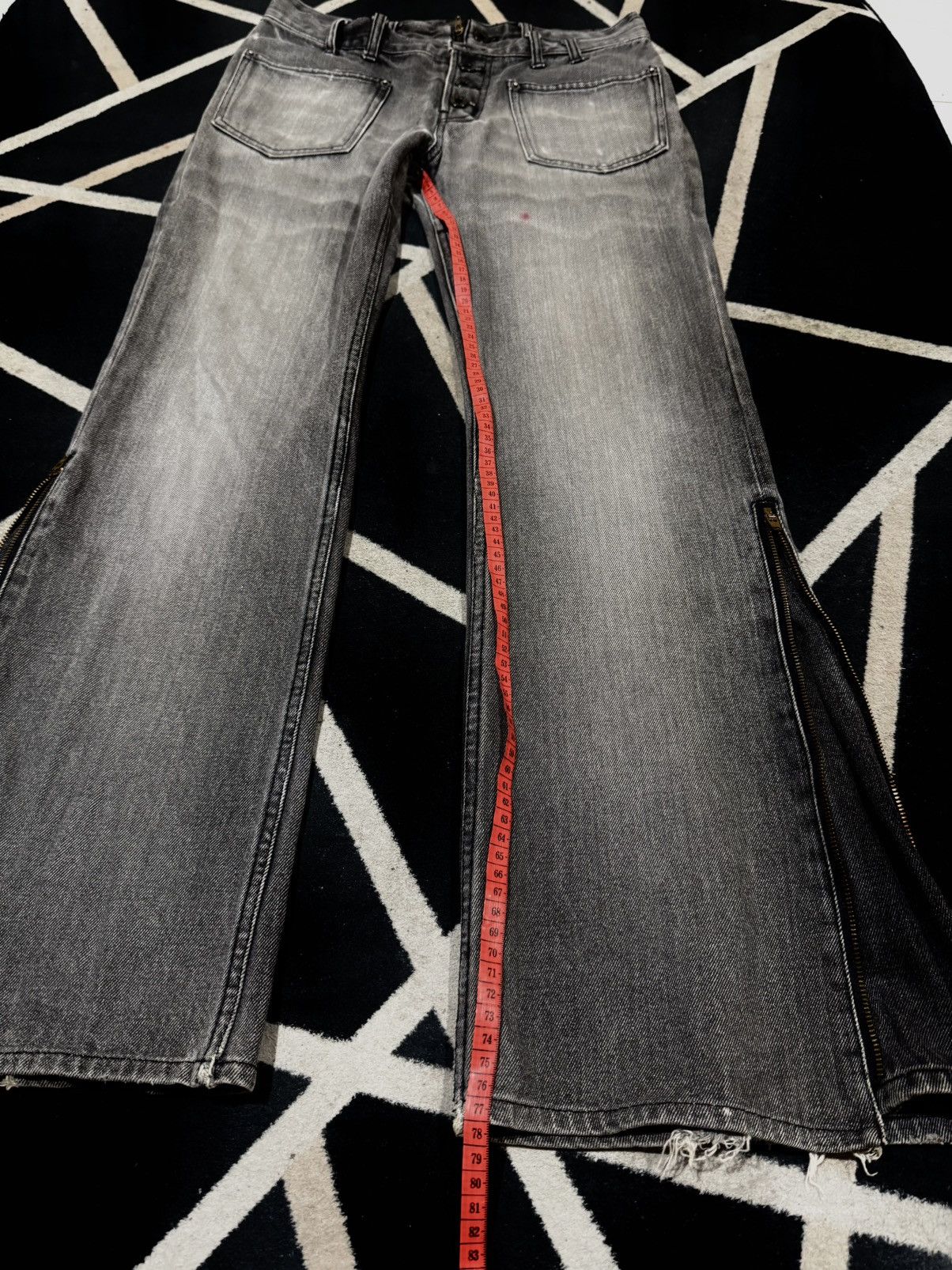 PPFM PPFM Double Waist Flared Denim Size US 30 / EU 46 - 7 Thumbnail
