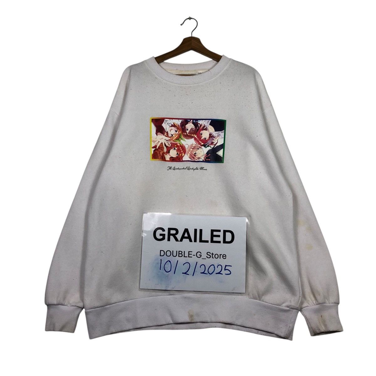 Japanese Brand 📌Vintage Sweatshirt Anime Japan Big Logo Design Size US L / EU 52-54 / 3 - 1 Thumbnail