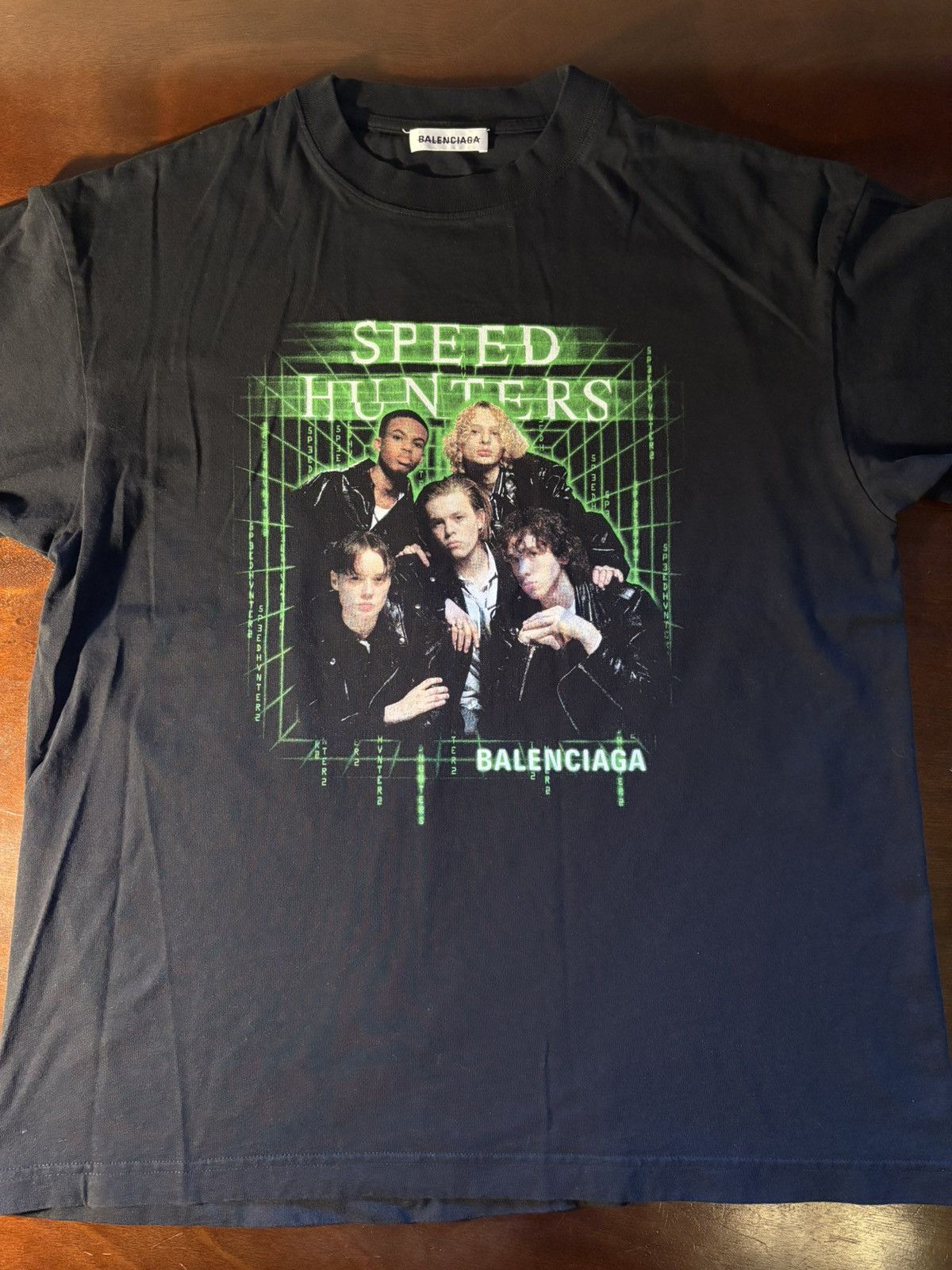 BALENCIAGA speed hunters Tシャツ Balenciaga // Black & Multicolour Speedhunters T-Shirt – VSP