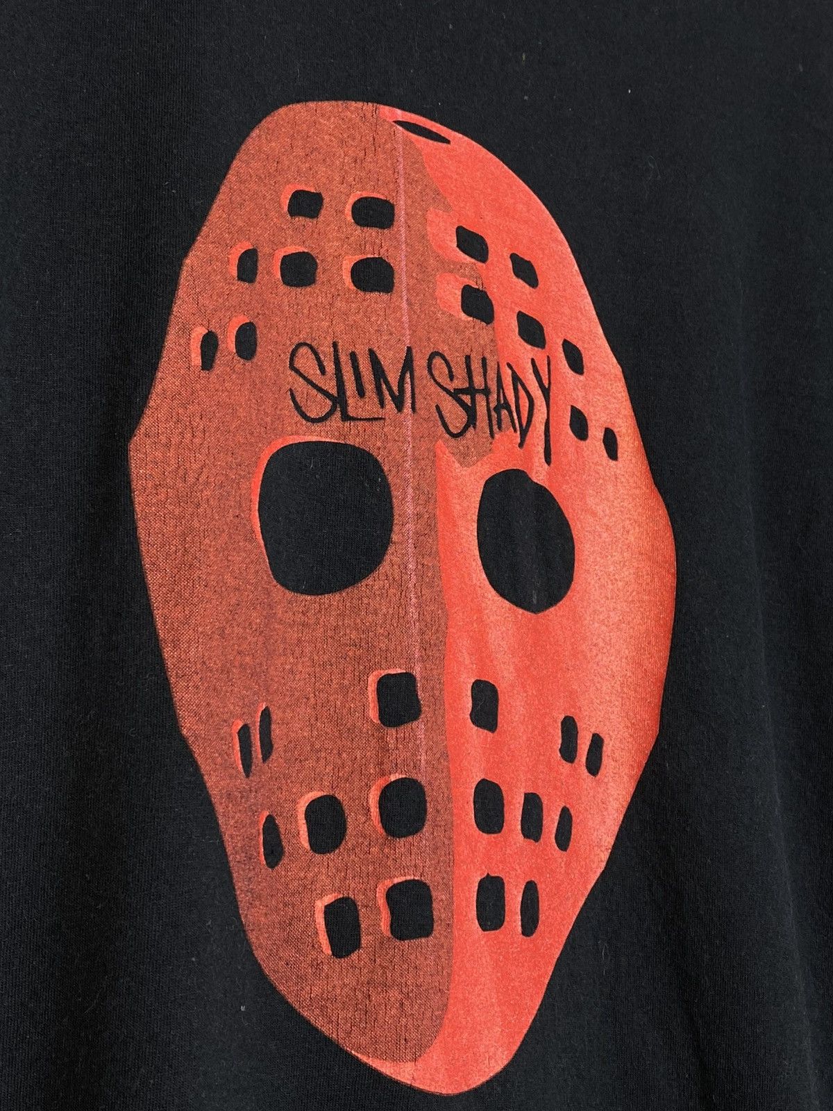 Eminem Vintage Eminem Slim Shady Red Jason Mask Horror Rap Graphic Size US L / EU 52-54 / 3 - 6 Thumbnail