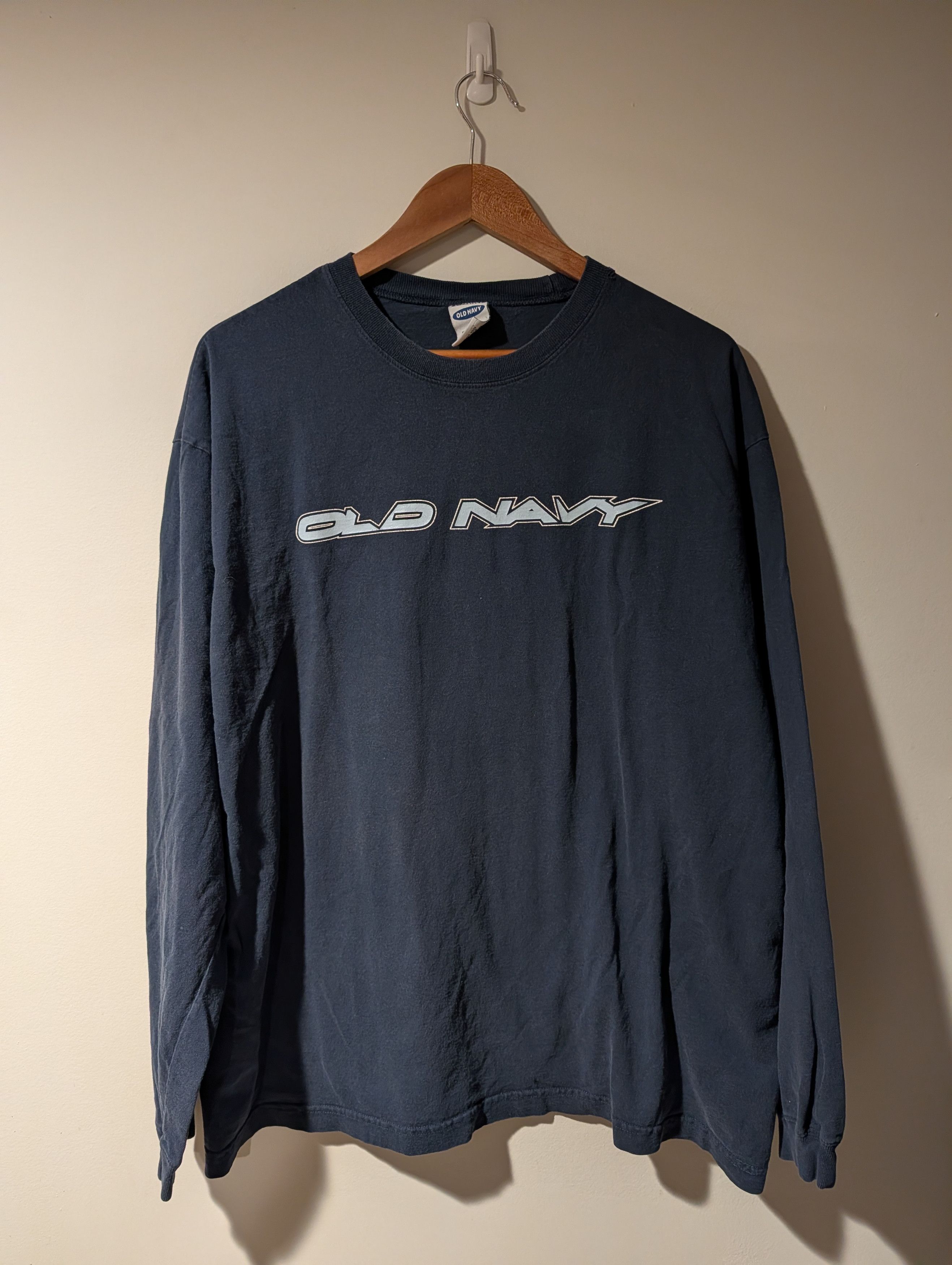 Old Navy Vintage Y2K Old Navy Spell Out Large Long-Sleeve T-Shirt Size US L / EU 52-54 / 3 - 1 Thumbnail