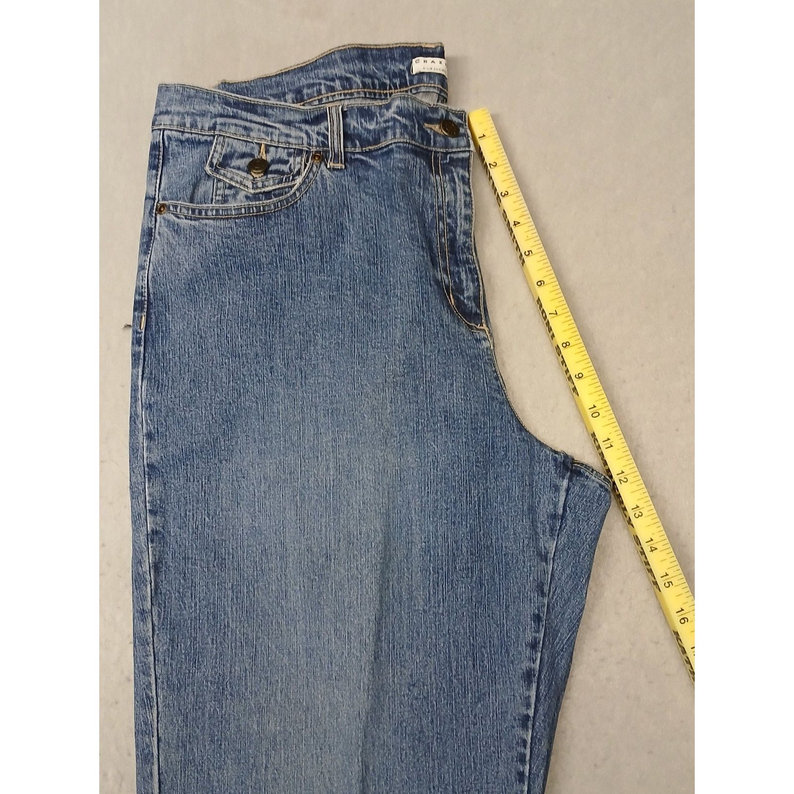 Other Crazy Horse (18) Womens Straight Stretch Blue Denim Jeans Size 40" / US 18 - 6 Thumbnail