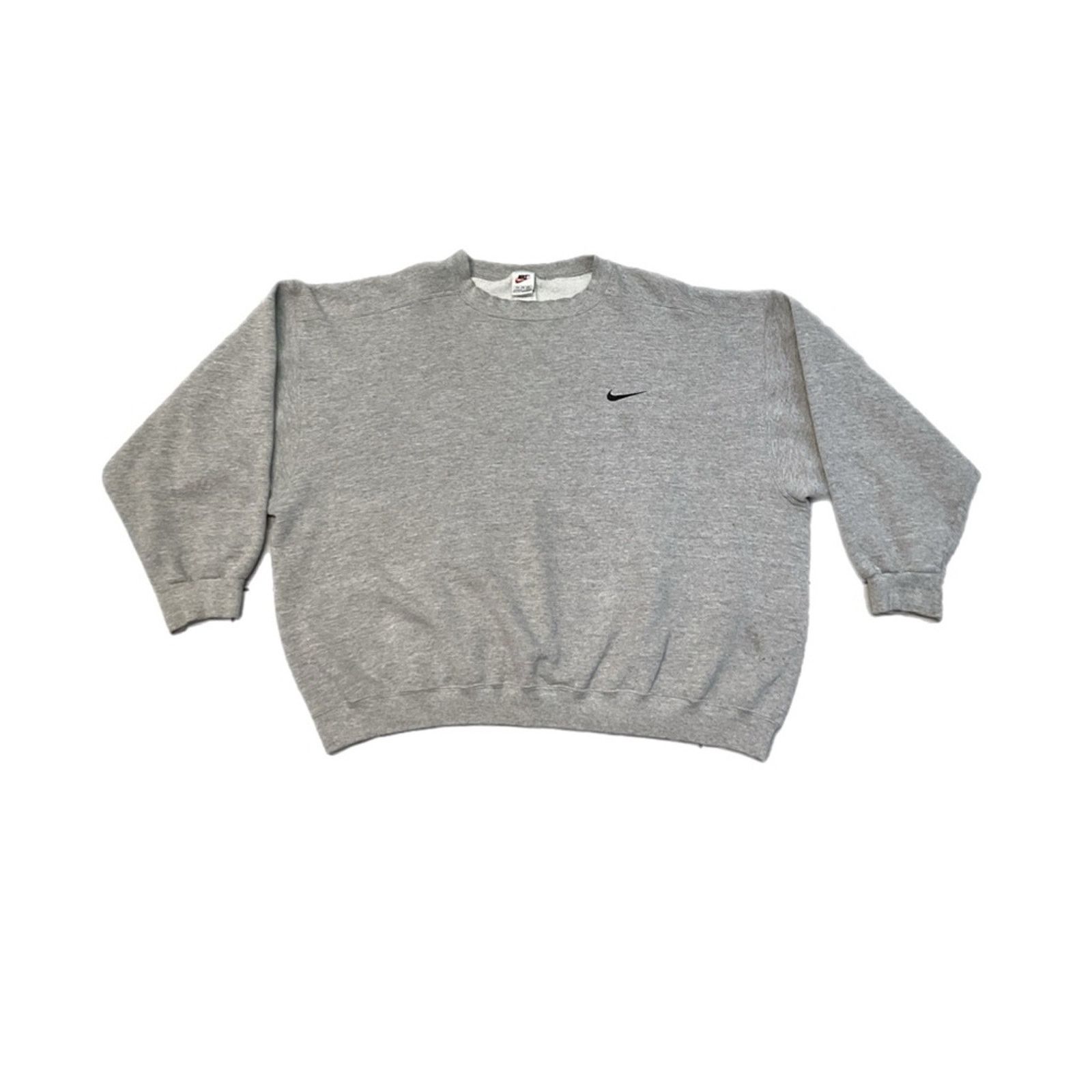Nike Vintage 90s Nike Gray Crewneck Sweatshirt Size US XXL / EU 58 / 5 - 1 Thumbnail