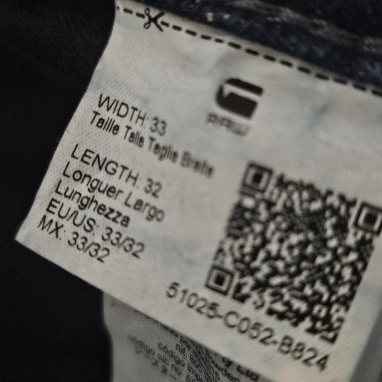 G-Star G Star Raw 5620 3D Men's Jeans Dark Wash 33x31 Button Fly Size US 33 - 11 Thumbnail