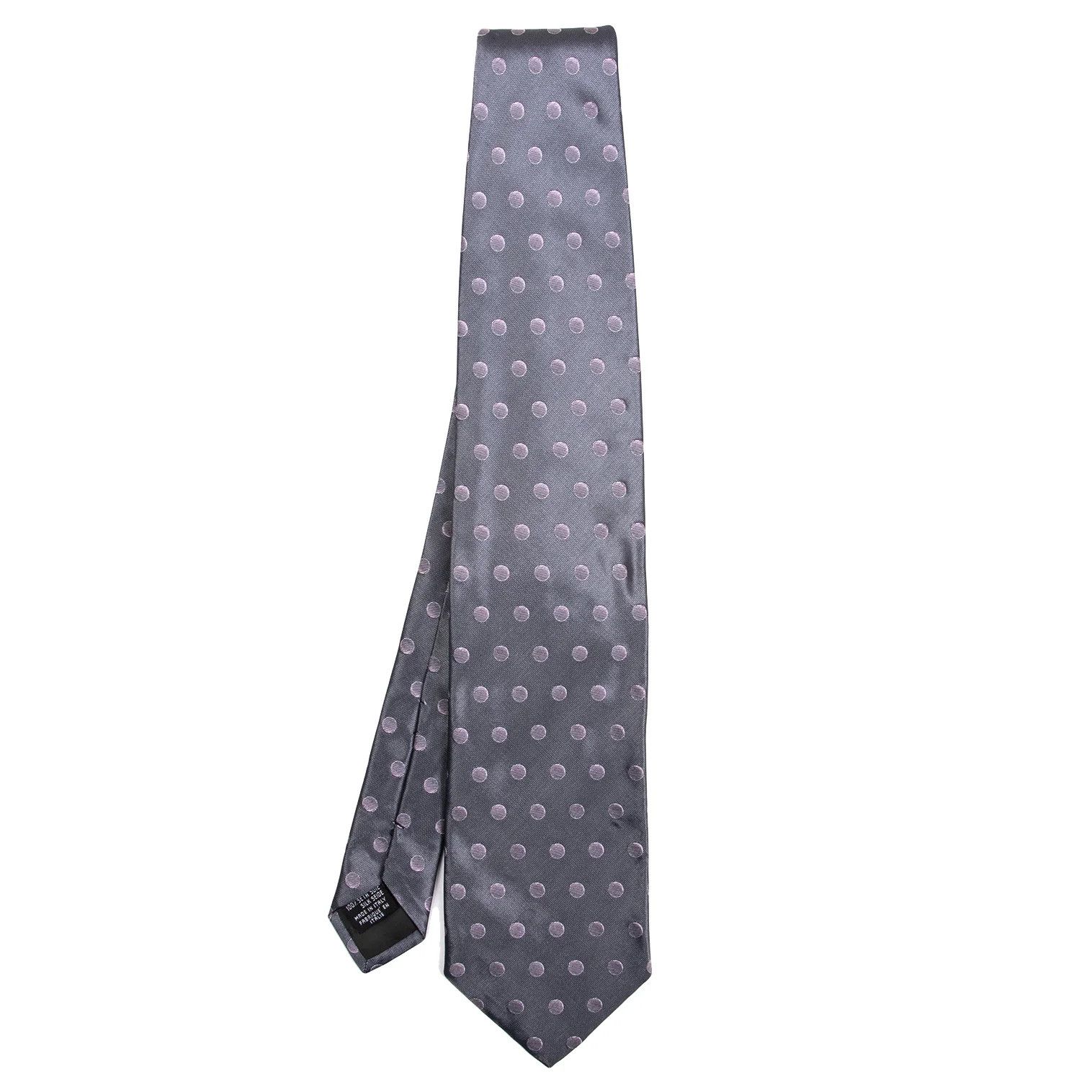 Armani Collezioni Dot Jacquard Silk Tie in Light Purple Size ONE SIZE - 1 Thumbnail