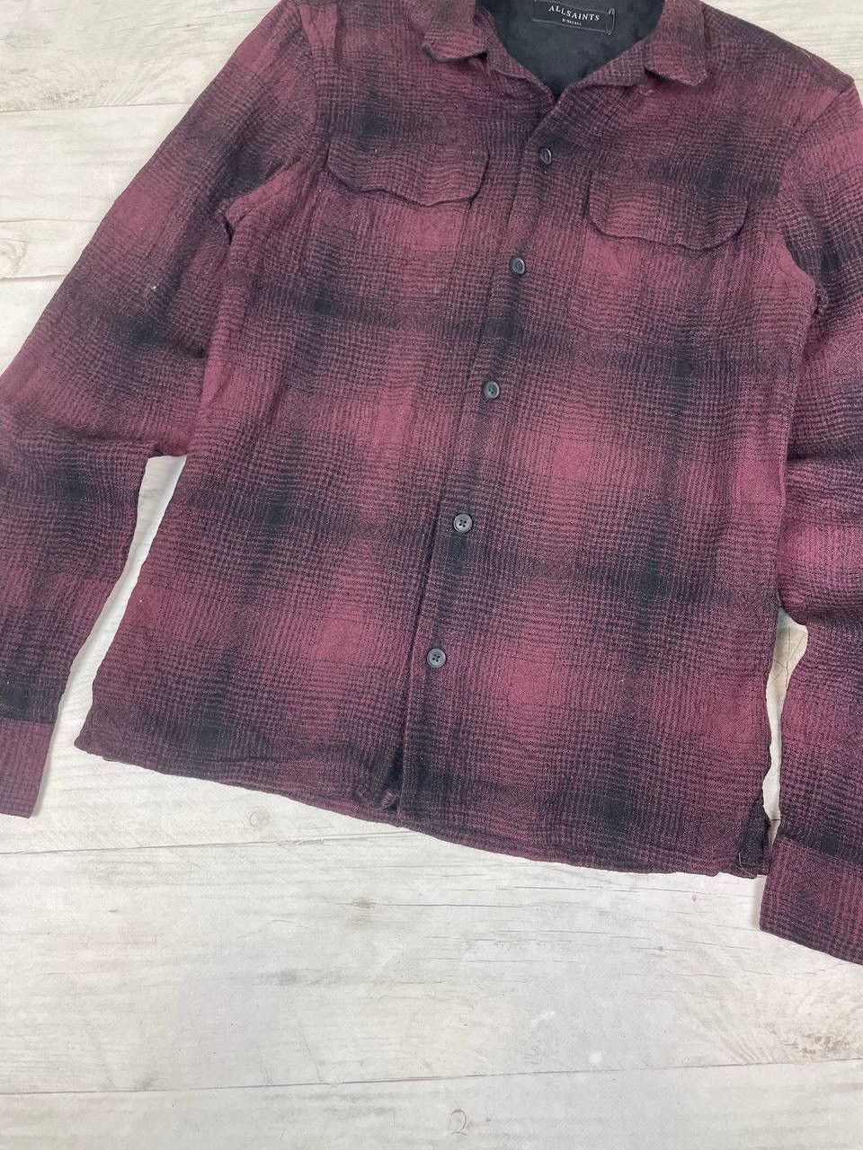 Allsaints Vintage Allsaints Decatur Wool Shirt Buttons UP Y2K Size US XS / EU 42 / 0 - 3 Thumbnail