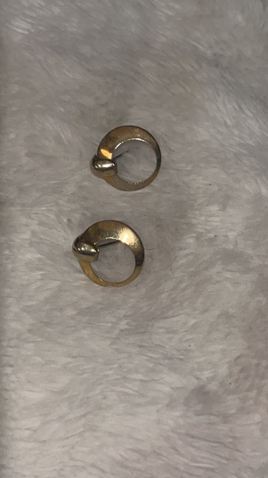 The Unbranded Brand Women's Unbranded Gold Tone Hoop Earrings One Size Size ONE SIZE - 1 Thumbnail