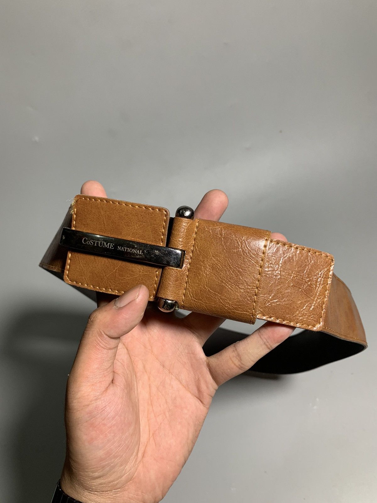 Costume National COSTUME NATIONAL BROWN LEATHER BELT Size ONE SIZE - 2 Thumbnail