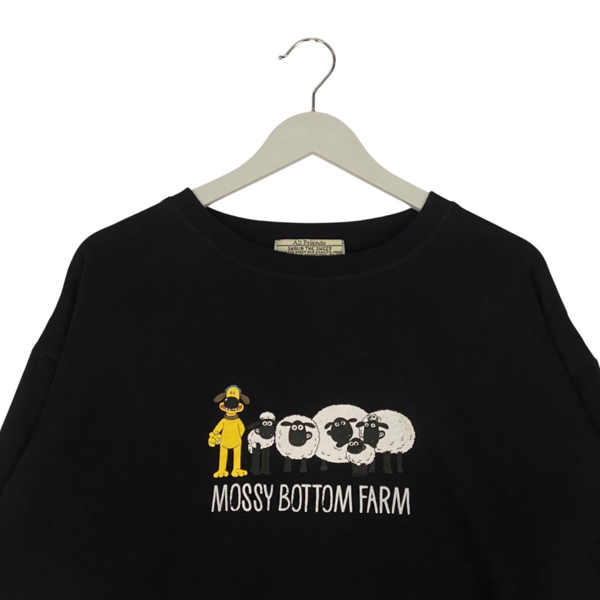 Designer × Vintage Vintage Shaun The Sheep Crewneck Sweatshirt Blac Size L / US 10 / IT 46 - 4 Thumbnail