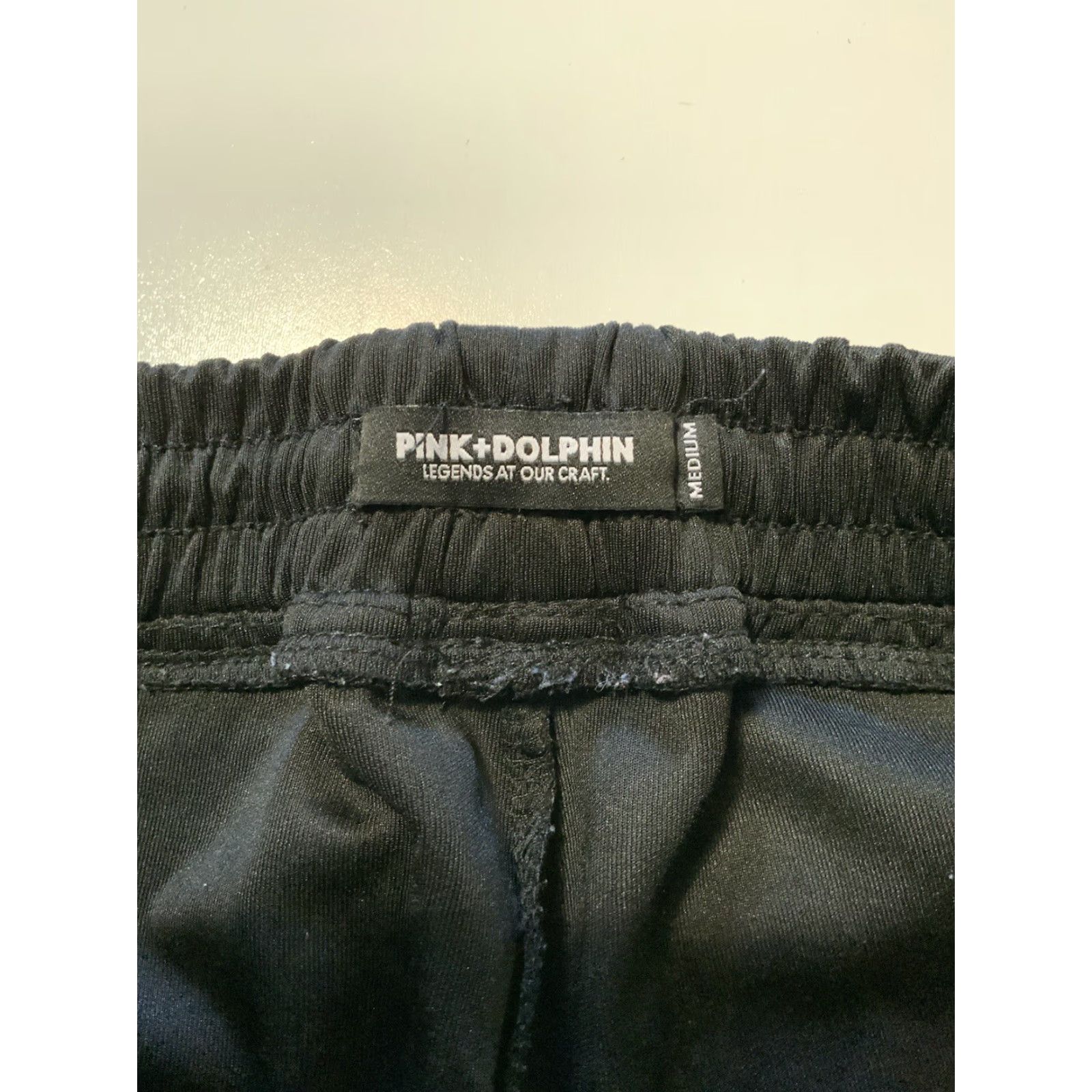 Vintage Pink Dolphin Fly Legends Rare Northern Lights Black Slim Fit Track Pants Sz. M Men Slim Activewear Pants Regular Size M Black Mens Size US 31 - 4 Thumbnail