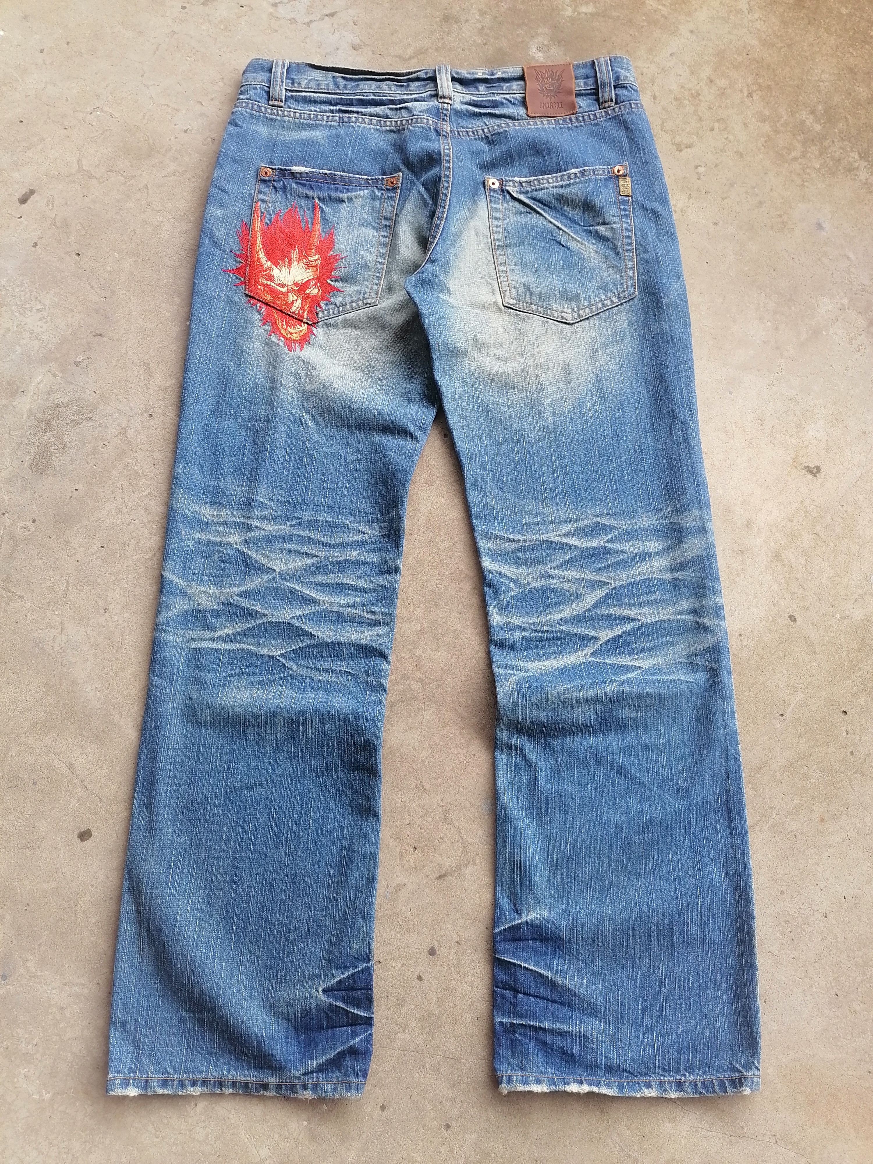 Japanese Brand Oniarai Nice Design Jeans Japan Size US 34 / EU 50 - 2 Thumbnail