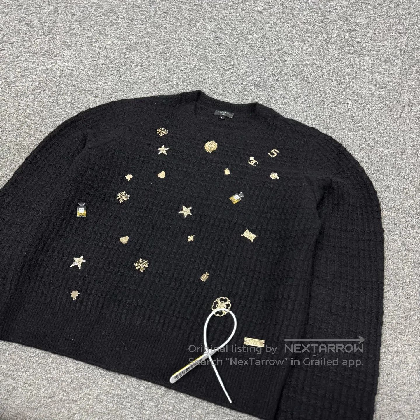 Chanel Chanel size 42 Ski Series: Cashmere Knit Sweater| Size L / US 10 / IT 46 - 3 Thumbnail