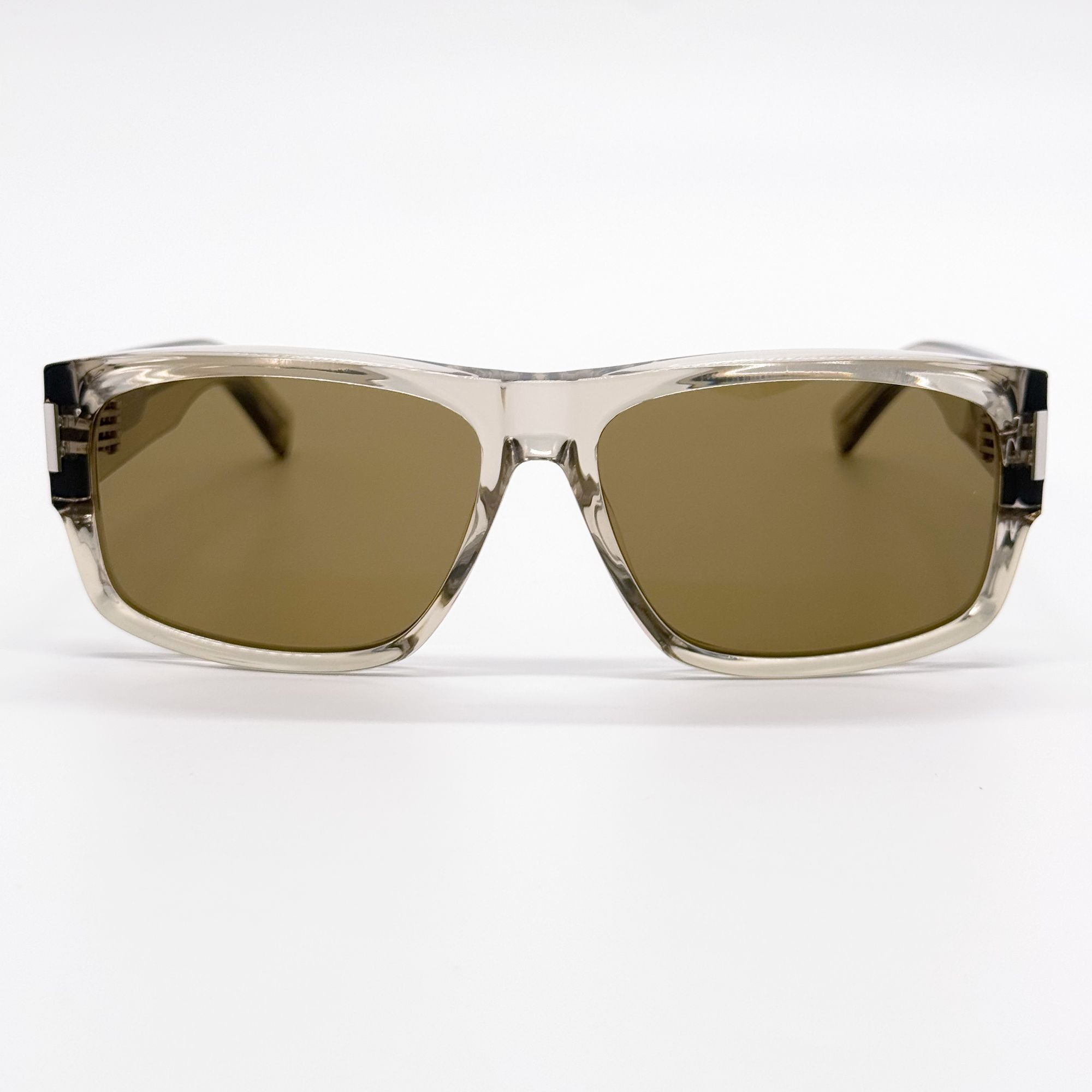 Saint Laurent Paris NEW SAINT LAURENT SUNGLASSES SL689 005 MEN SQUARE BEIGE/BROW Size ONE SIZE - 3 Thumbnail