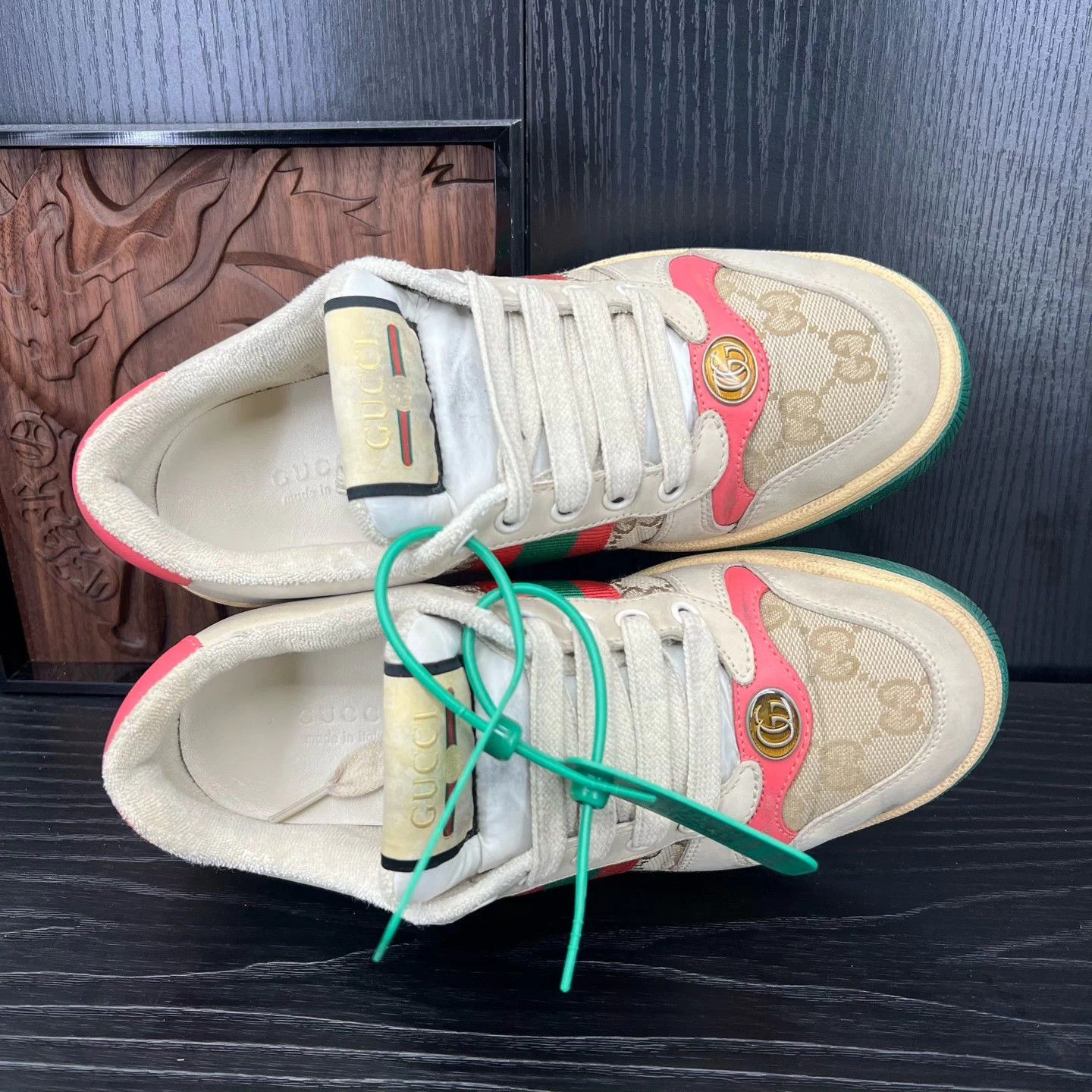 Gucci Gucci Rhyton ebony magenta 36.5 Worn 2x Size US 5.5 / IT 35.5 - 2 Thumbnail